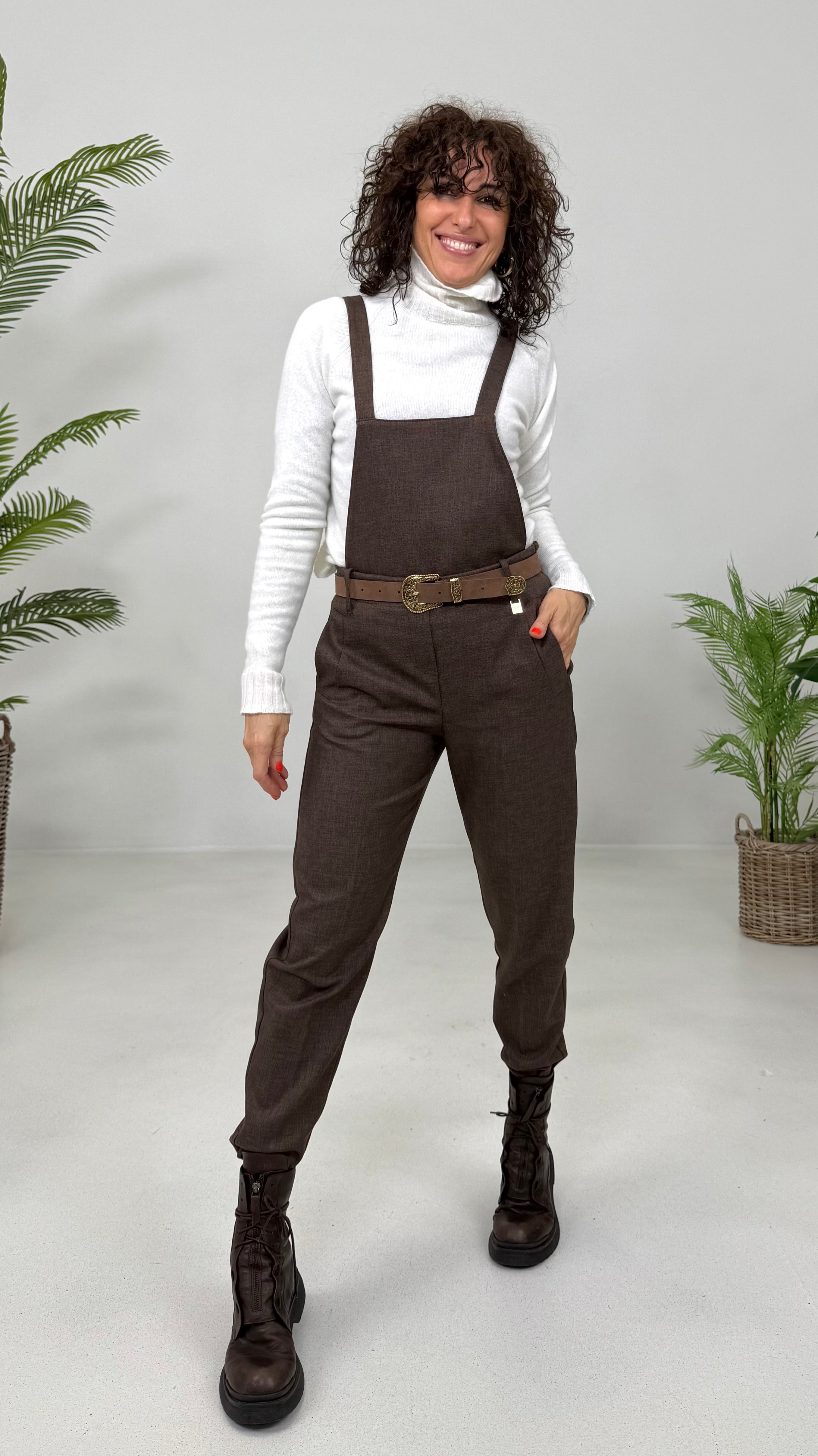 MAGLIA BASIC COLLO ALTO IN MISTO CASHMERE