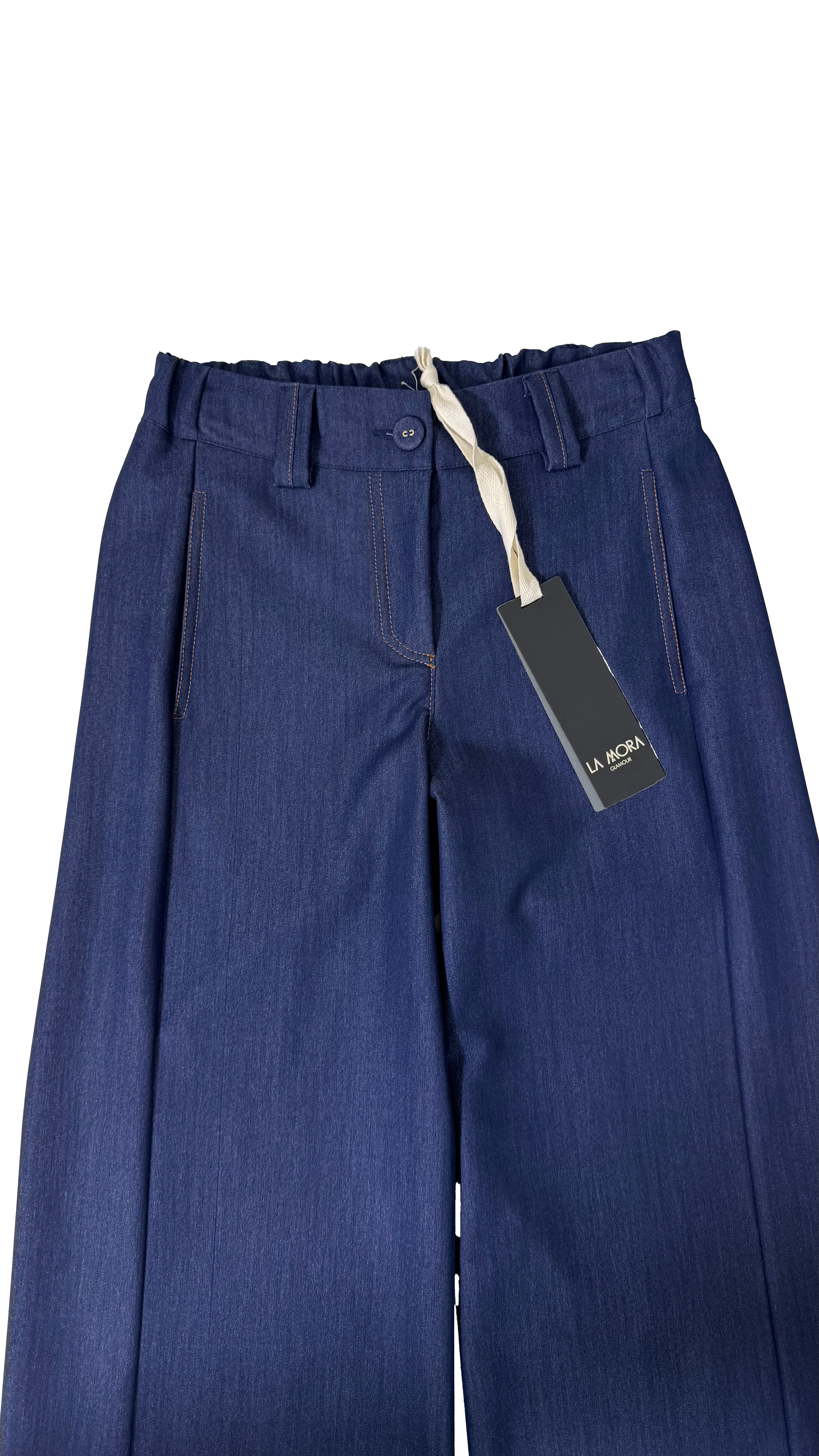 PALAZZO IN JEANS SLEGATO