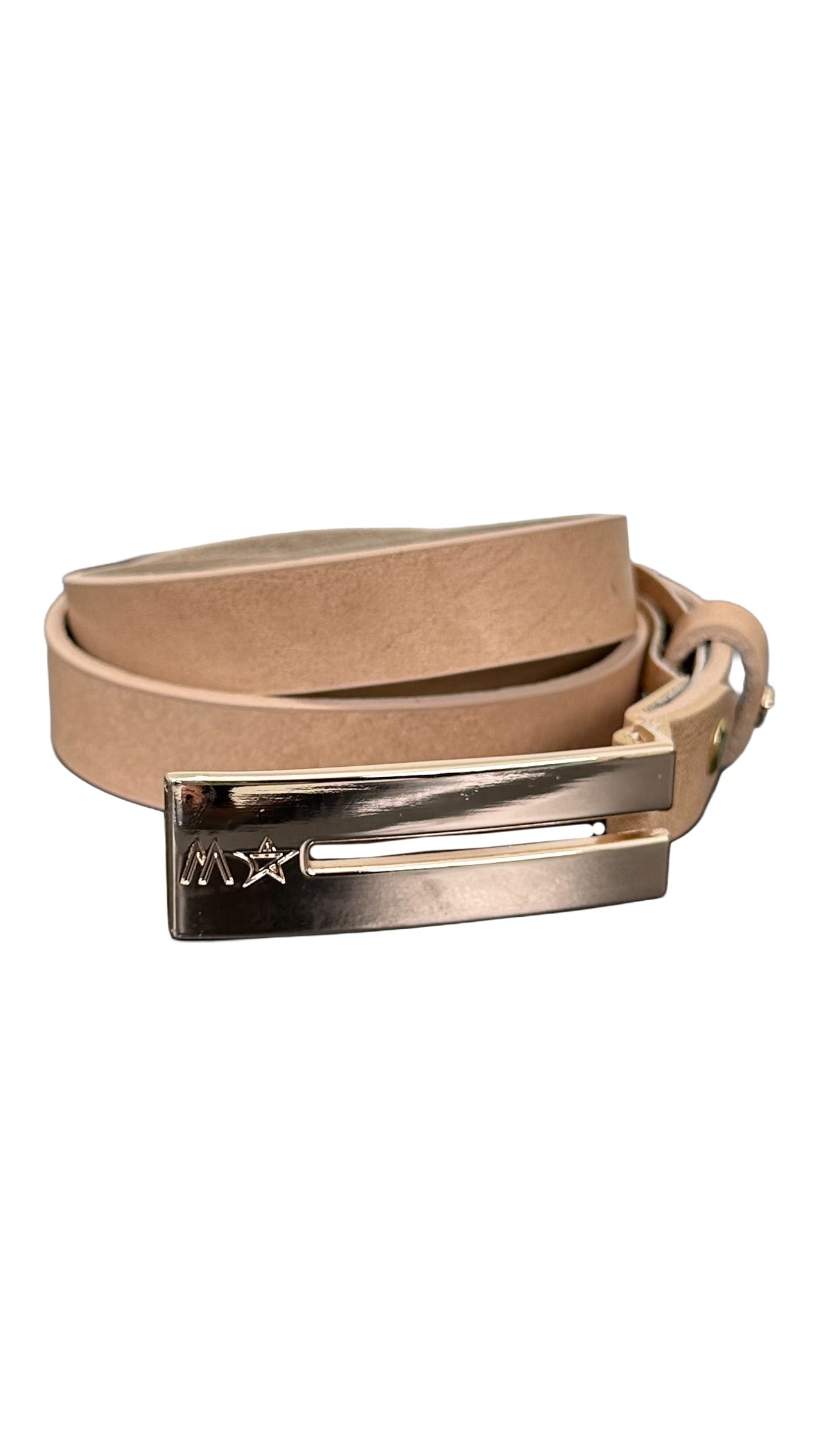 CINTURA CON FIBBIA RETTANGOLARE SPECCHIATA