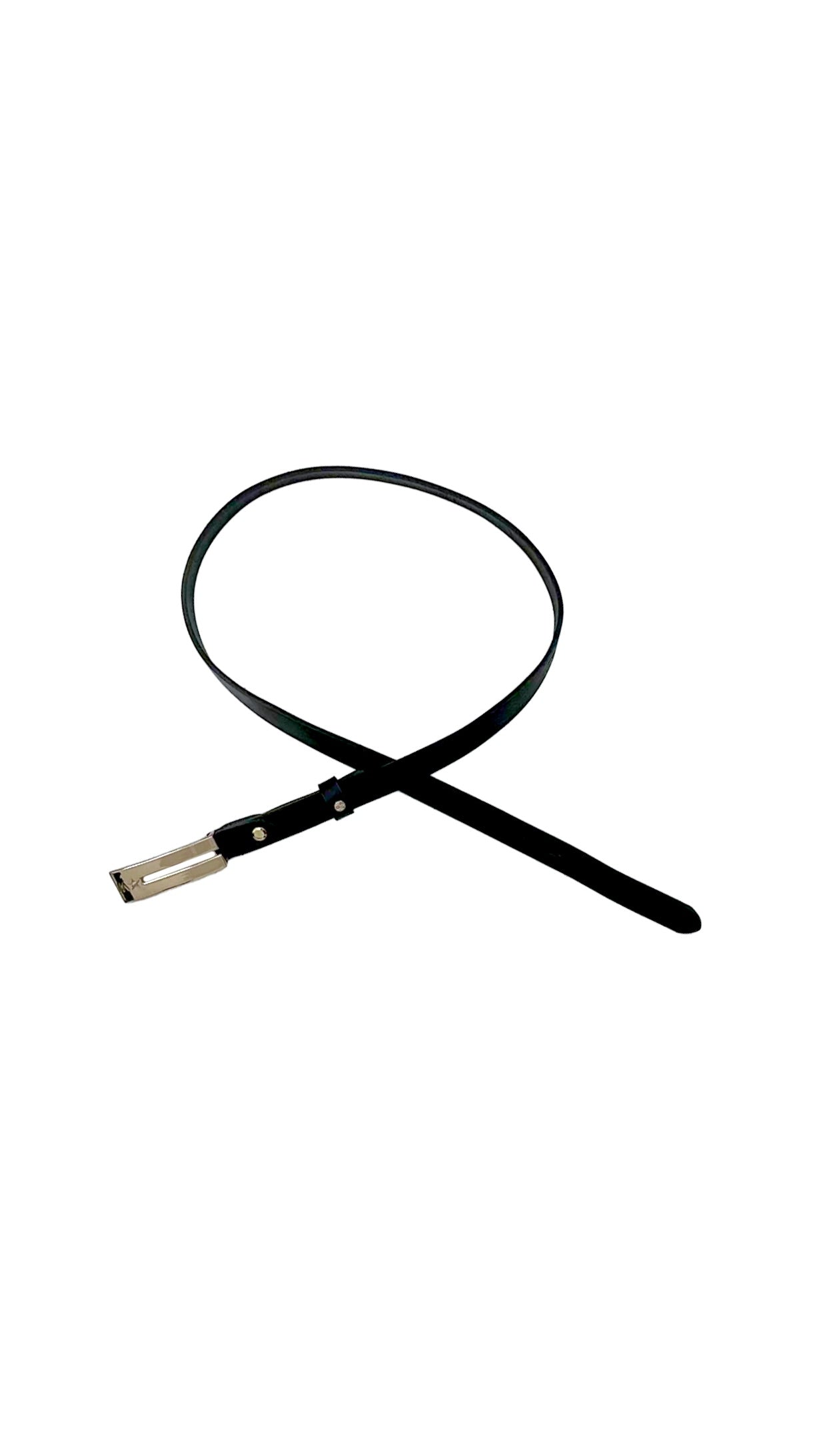 CINTURA CON FIBBIA RETTANGOLARE SPECCHIATA