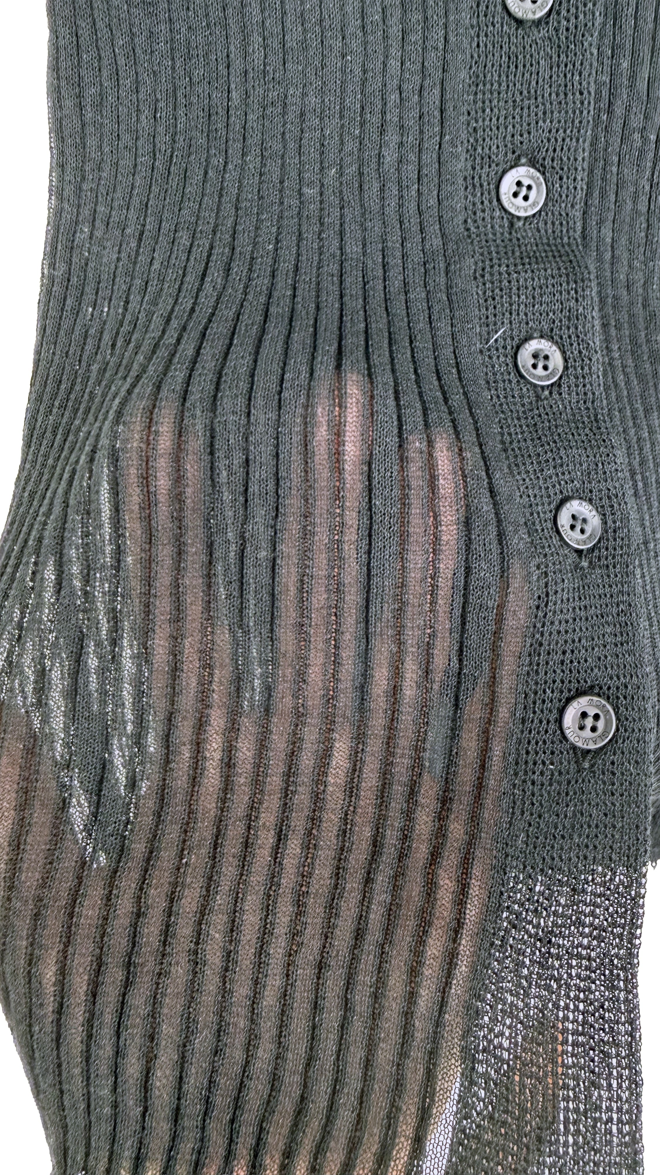 TOP GILET APERTO DAVANTI IN FILATO EXTRAFINE