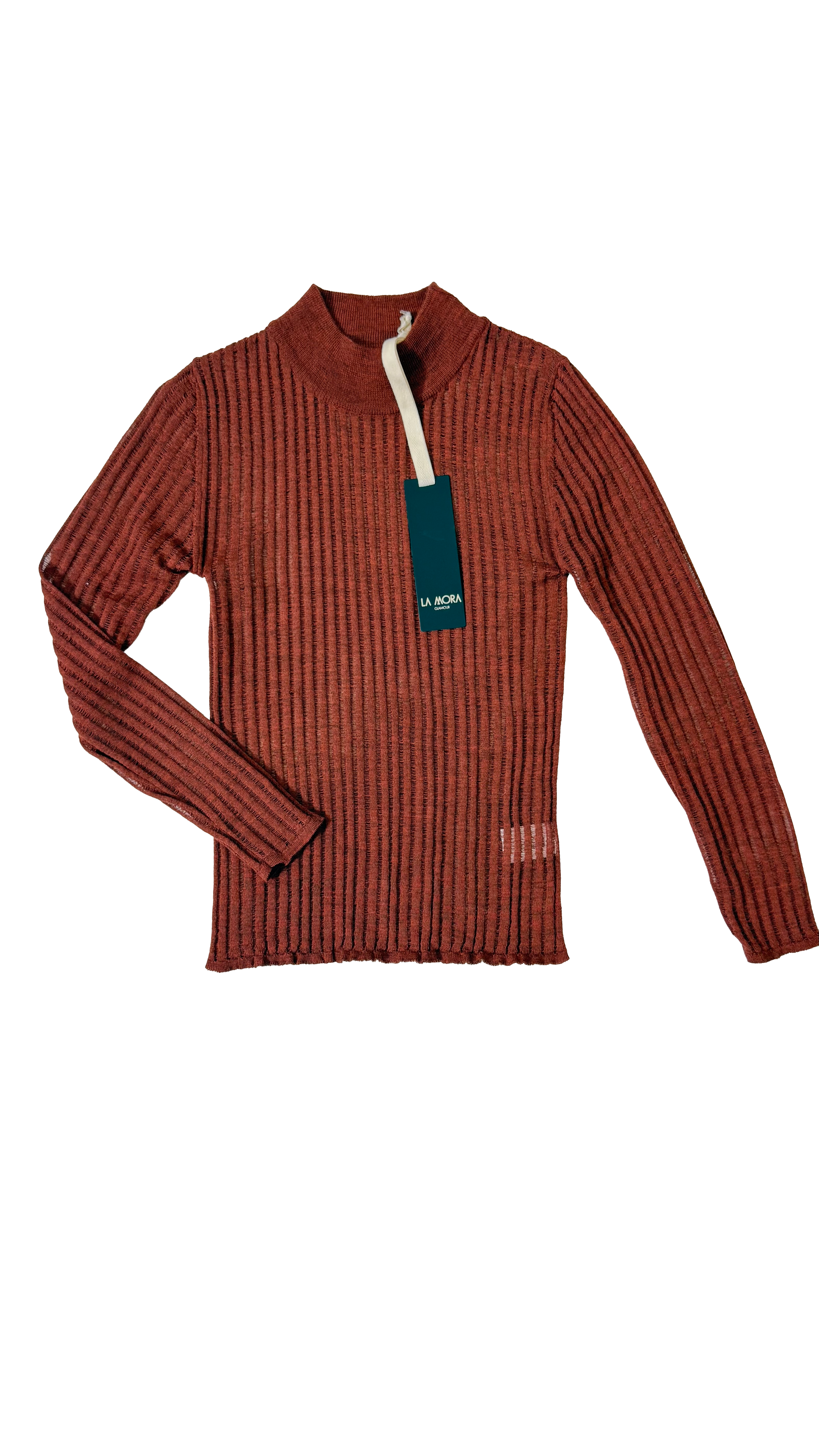 LUPETTO IN LANA VISCOSA PUNTO TRAFORATO