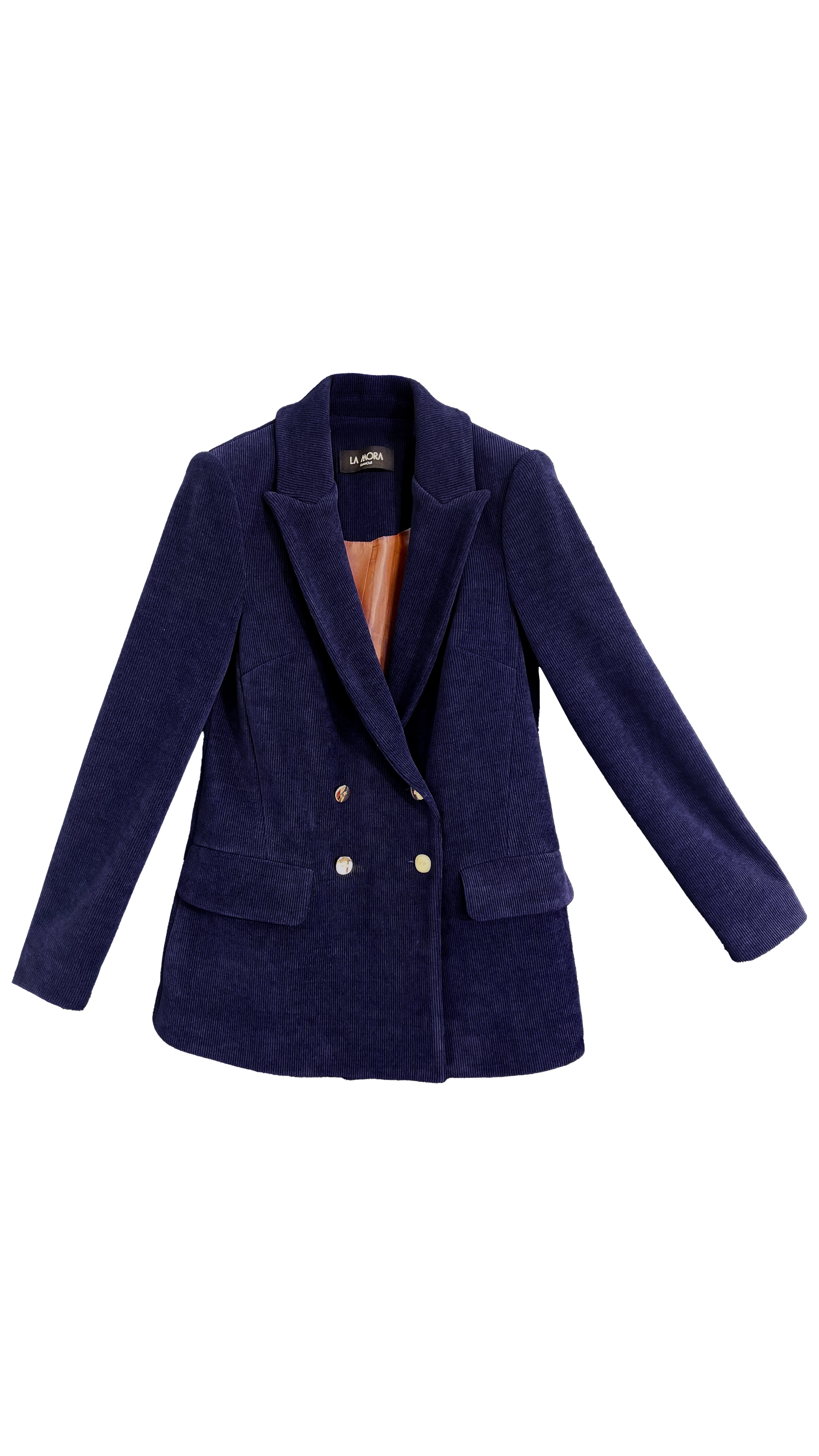 GIACCA DOPPIO PETTO IN VELLUTO A COSTINE