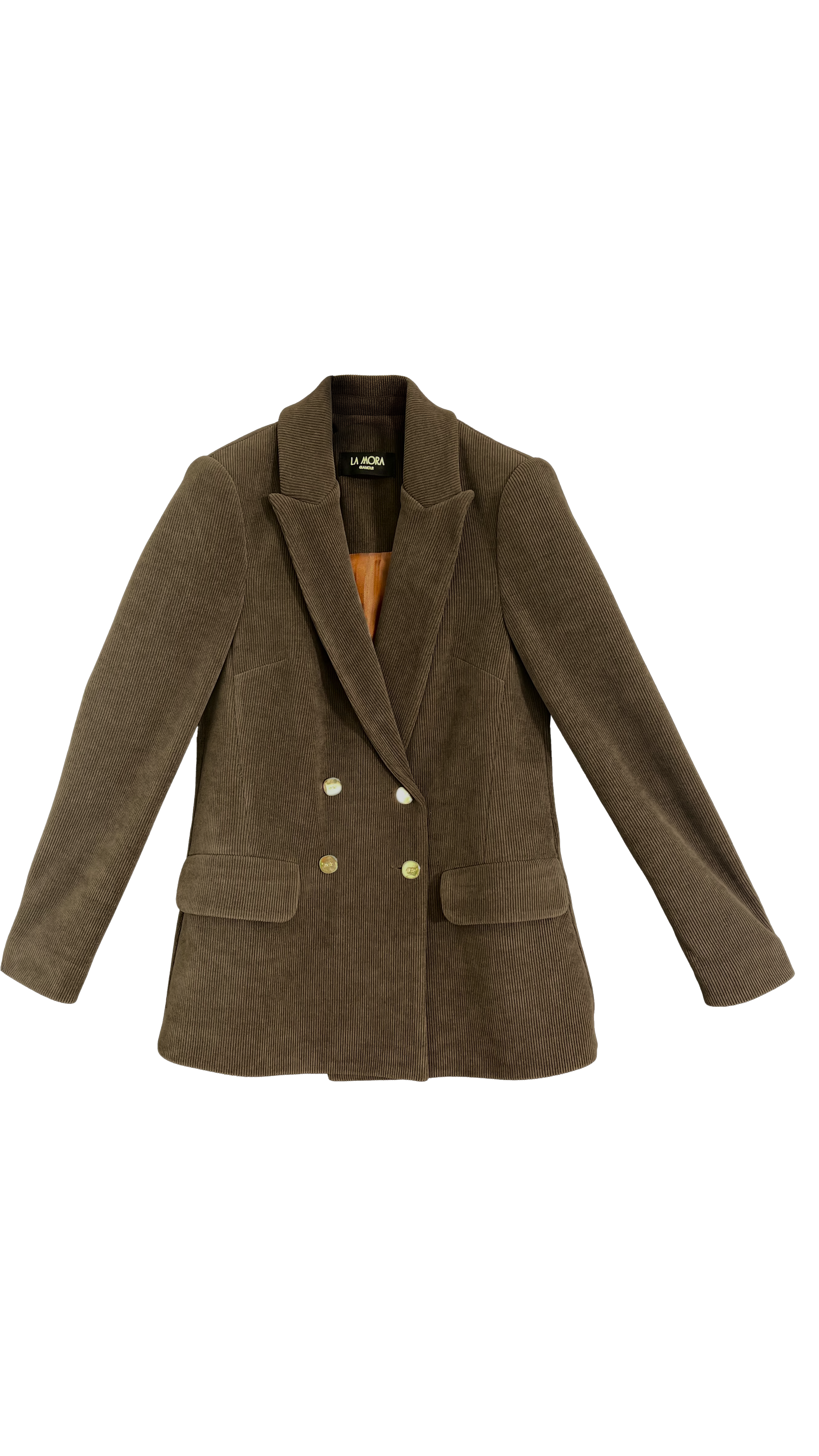 GIACCA DOPPIO PETTO IN VELLUTO A COSTINE