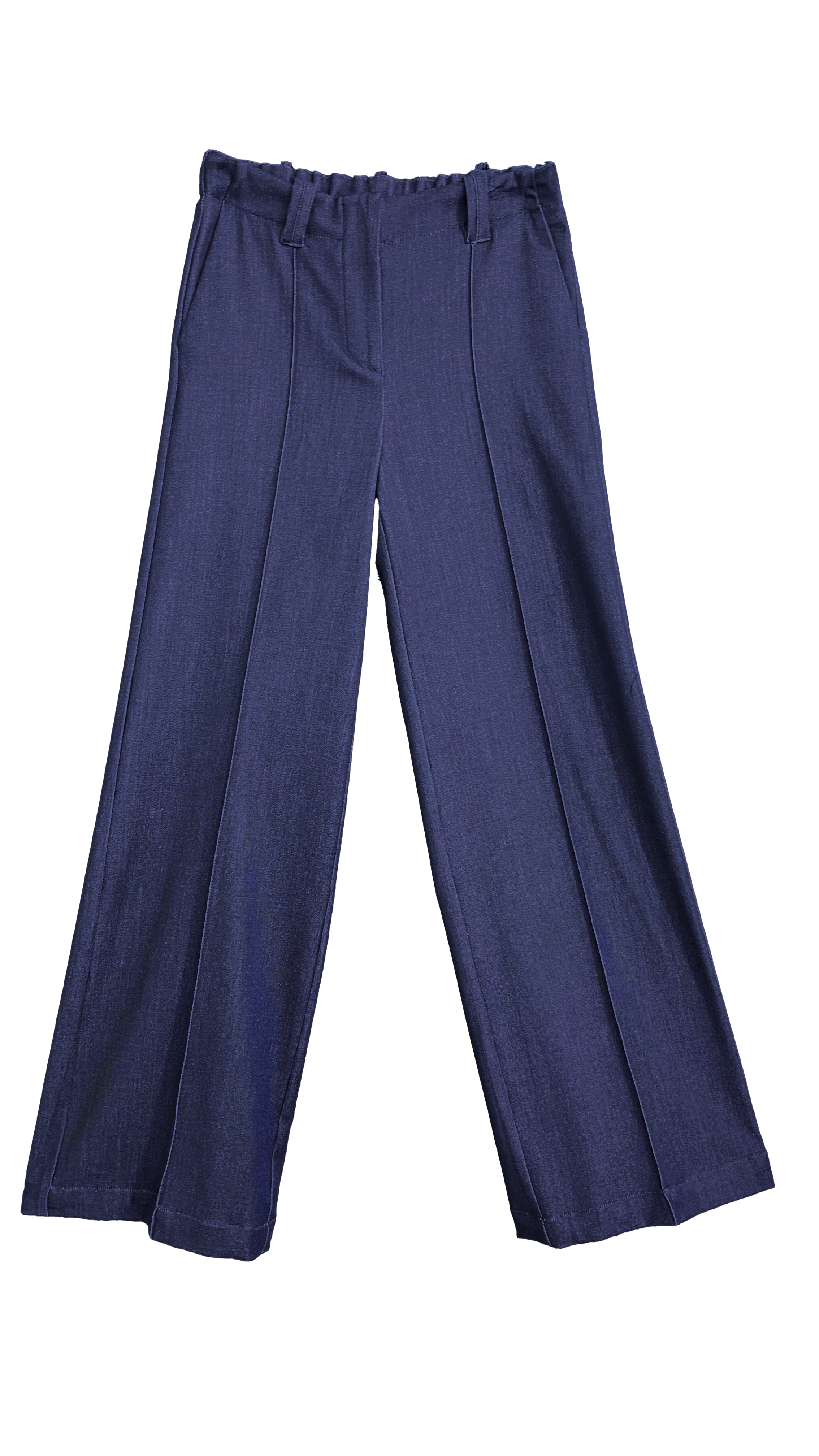 PALAZZO IN MAGLIA TECNICA EFFETTO JEANS