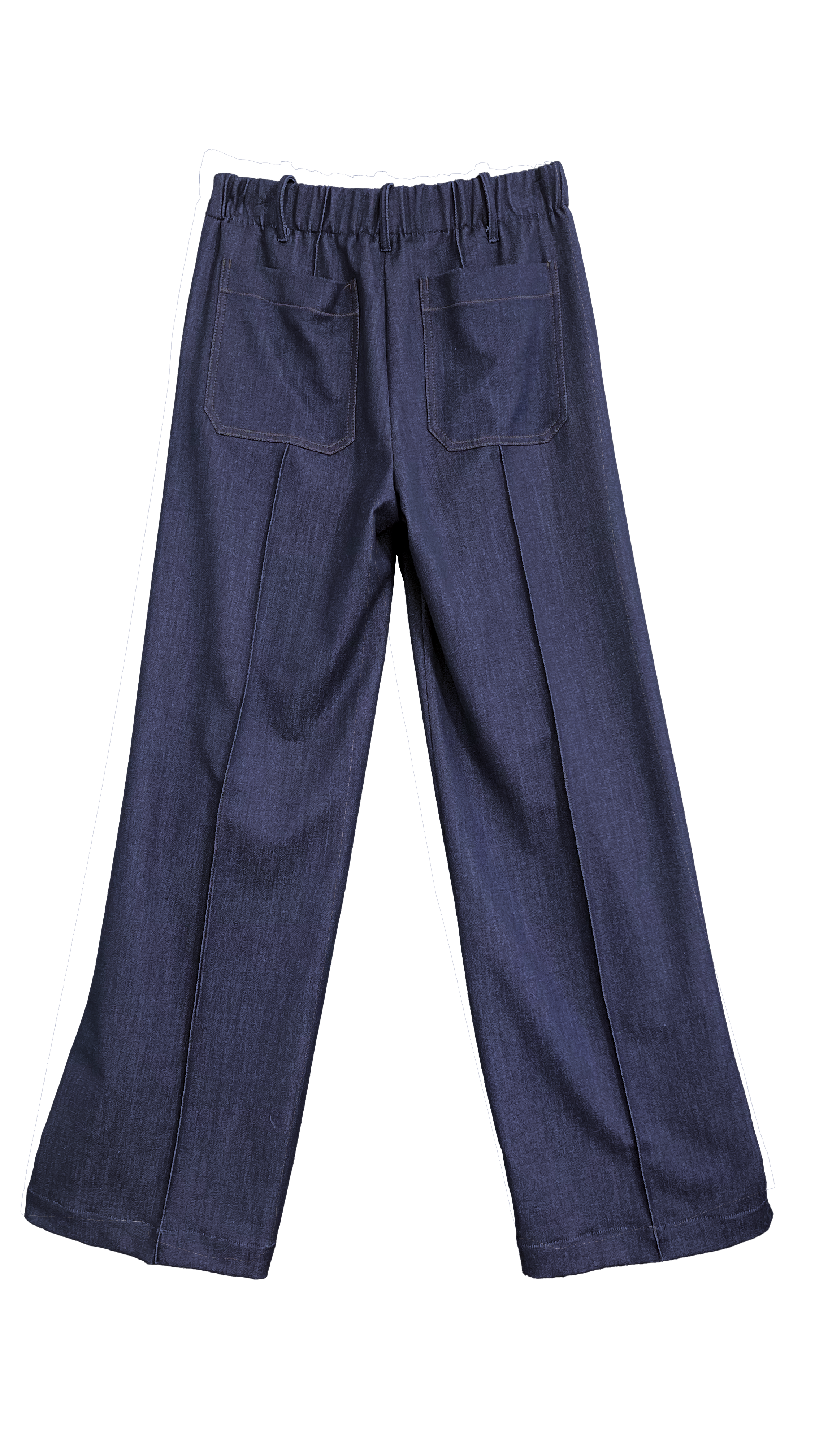 PALAZZO IN MAGLIA TECNICA EFFETTO JEANS