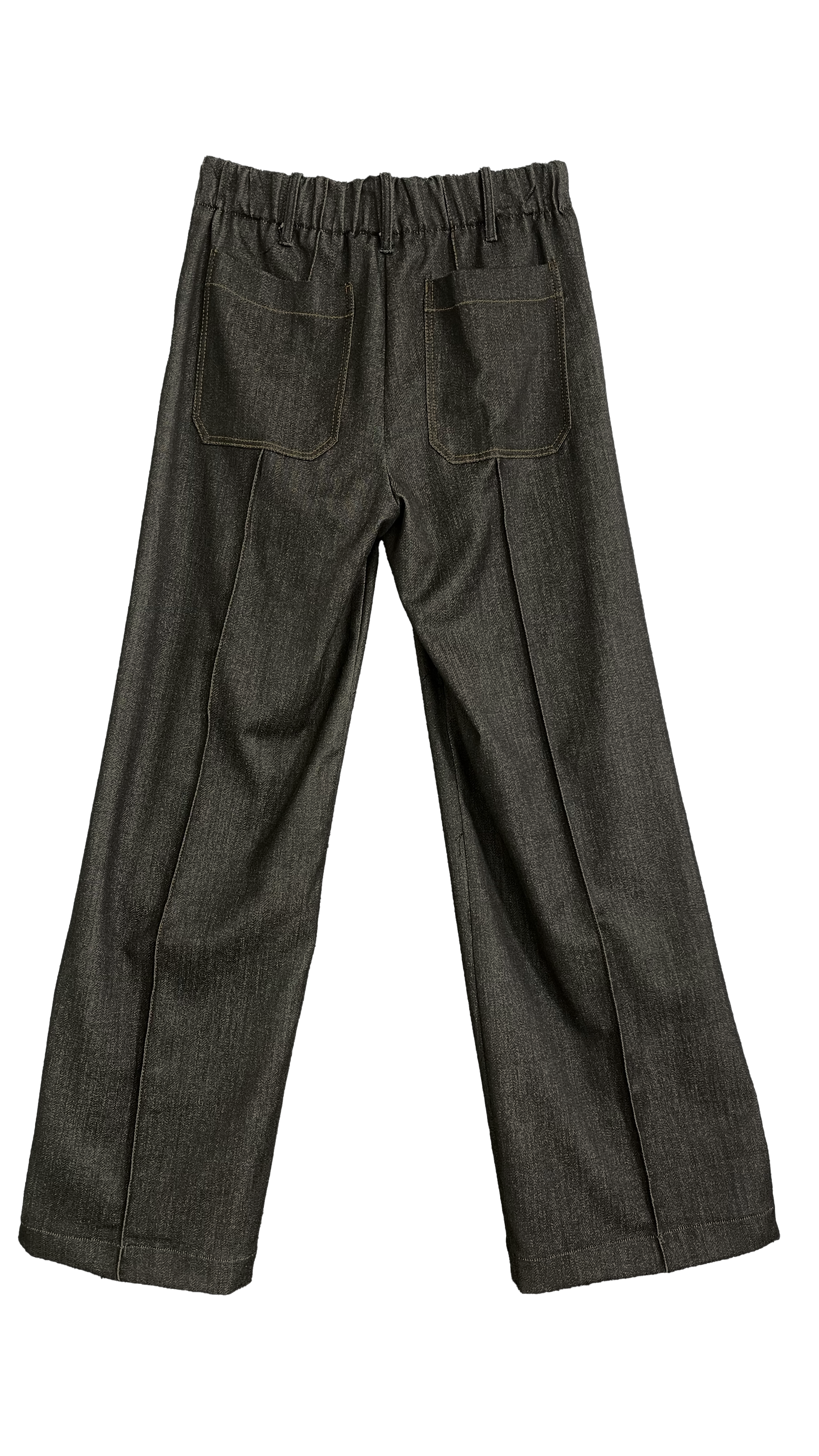 PALAZZO IN MAGLIA TECNICA EFFETTO JEANS