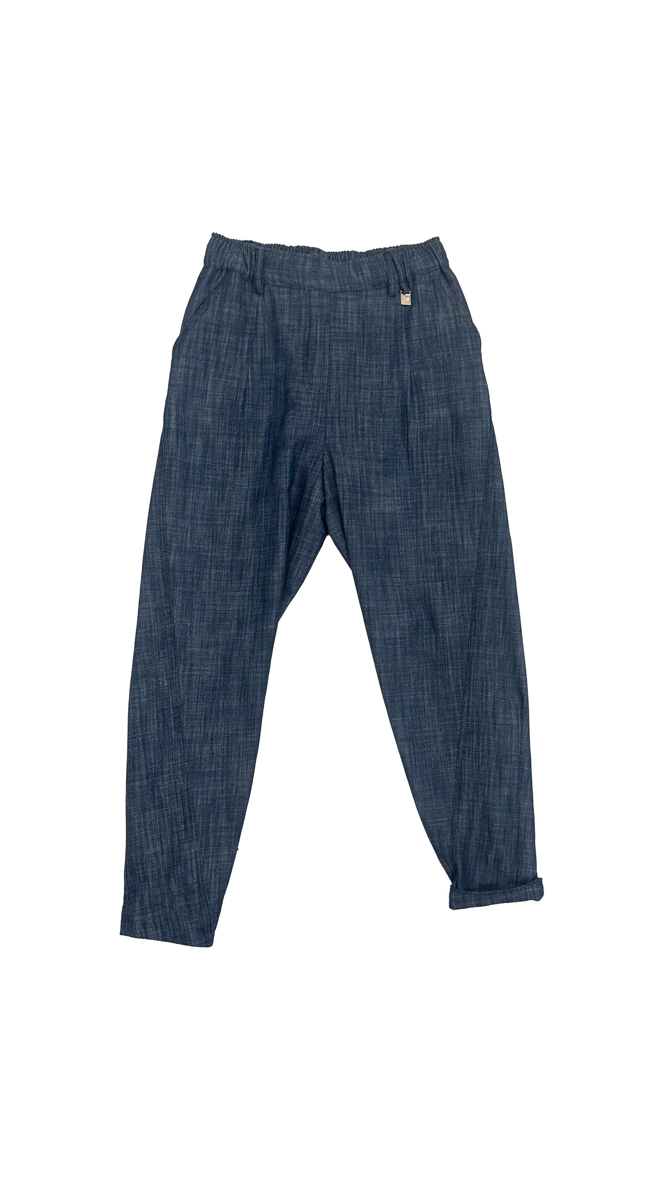BAGGY CAVALLO BASSO IN COTONE JEANS