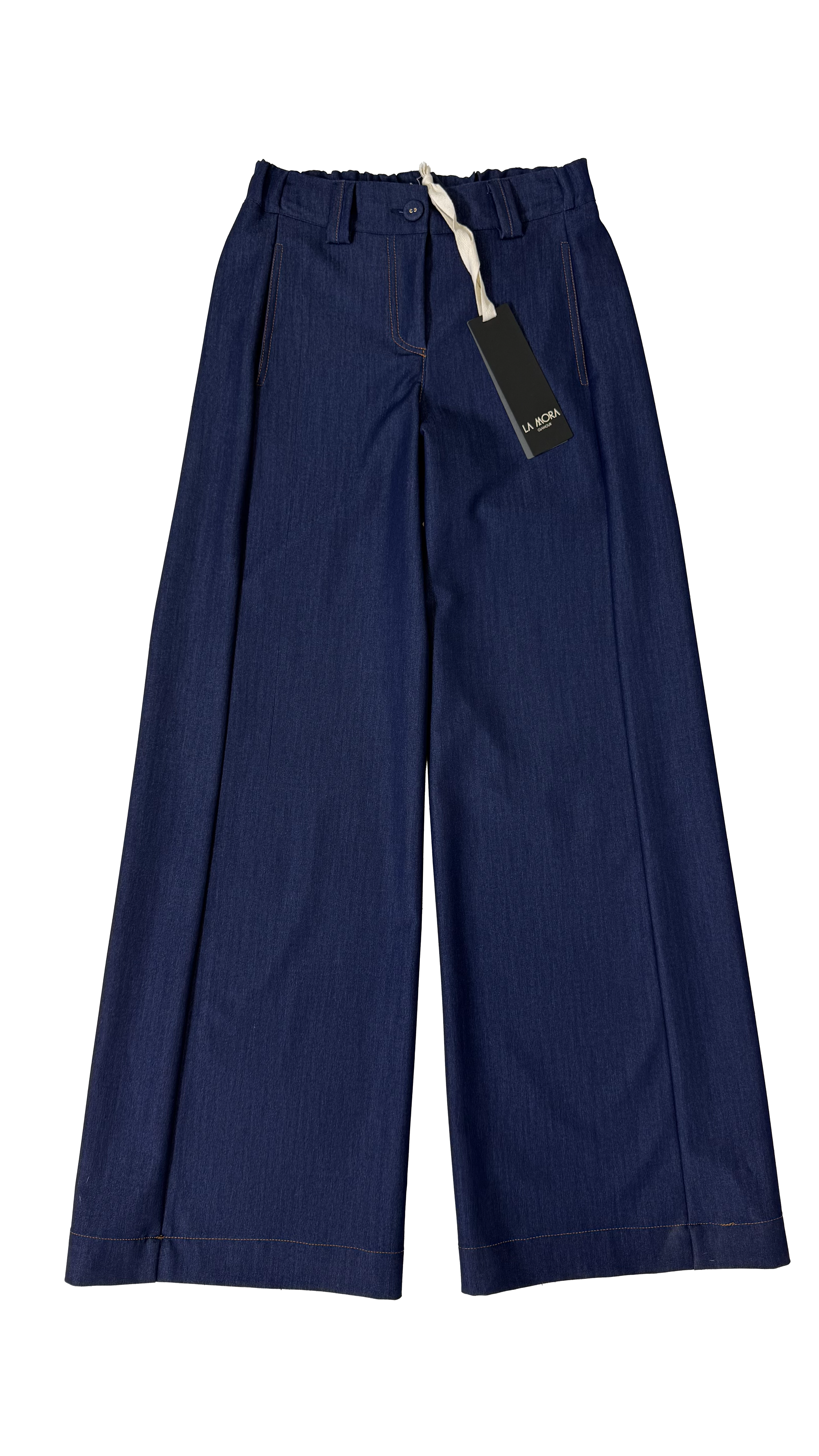 PALAZZO IN JEANS SLEGATO