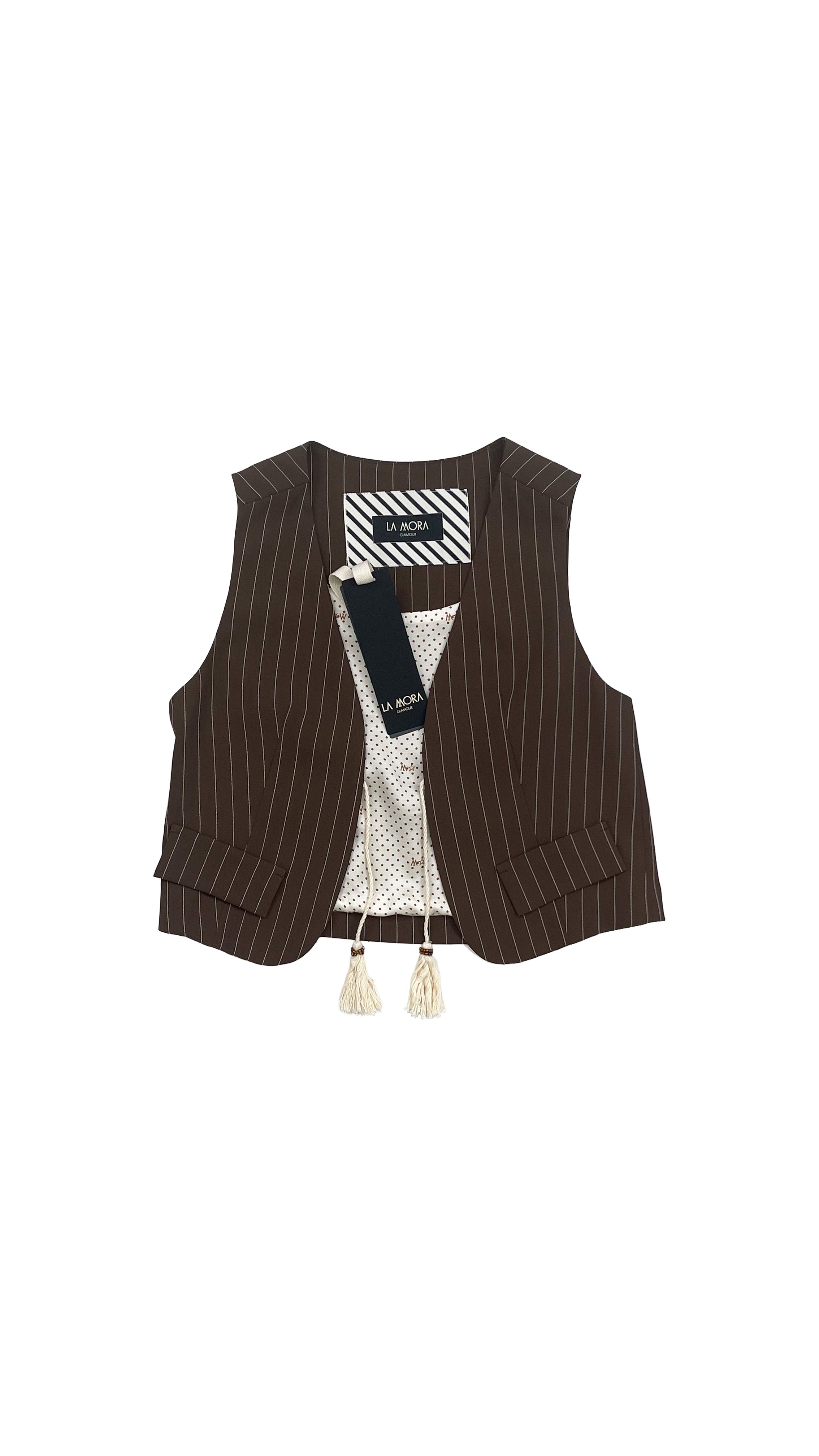 GILET GESSATO IN CADY FLUIDO