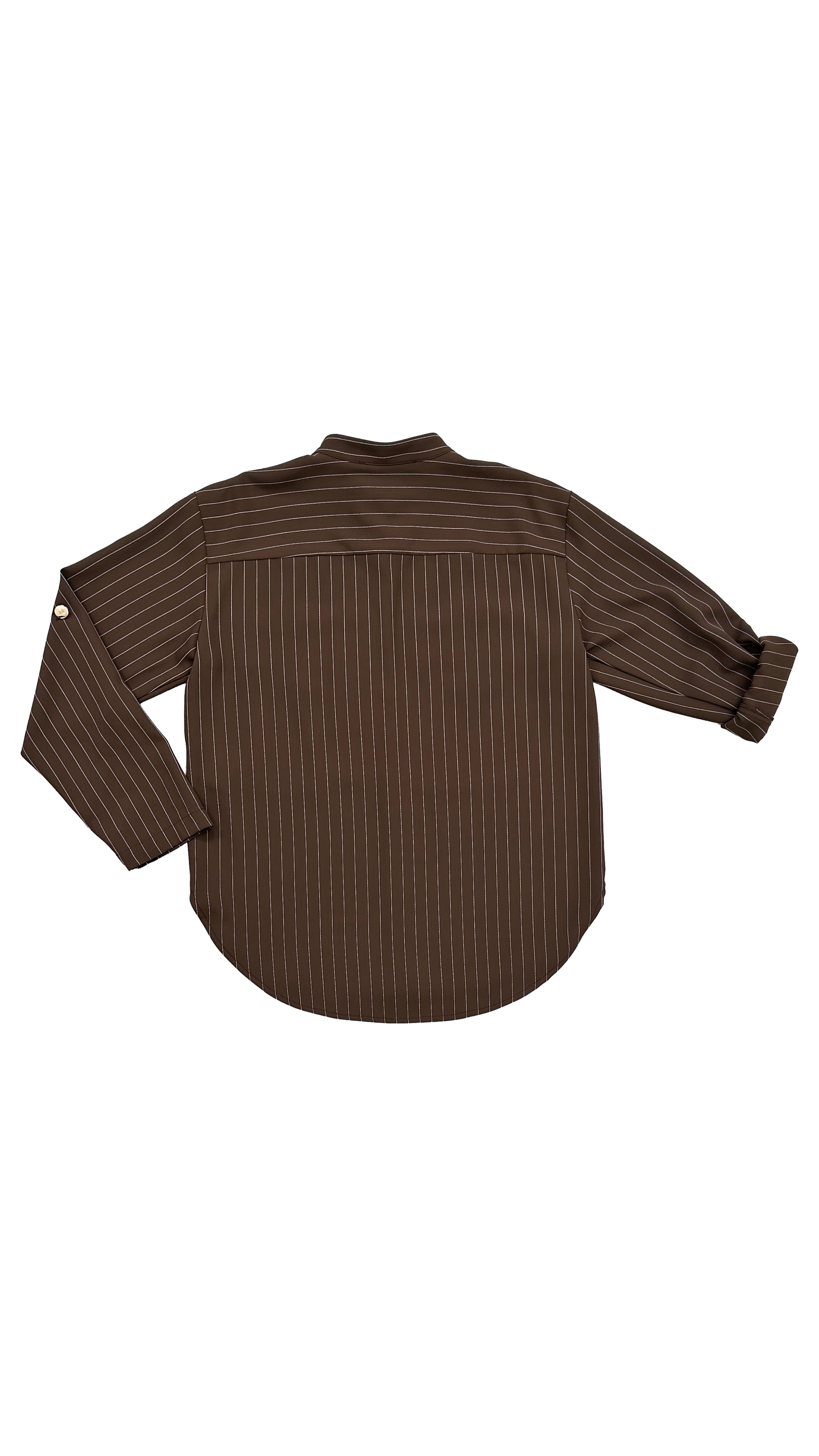 CAMICIA GESSATO IN CADY FLUIDO