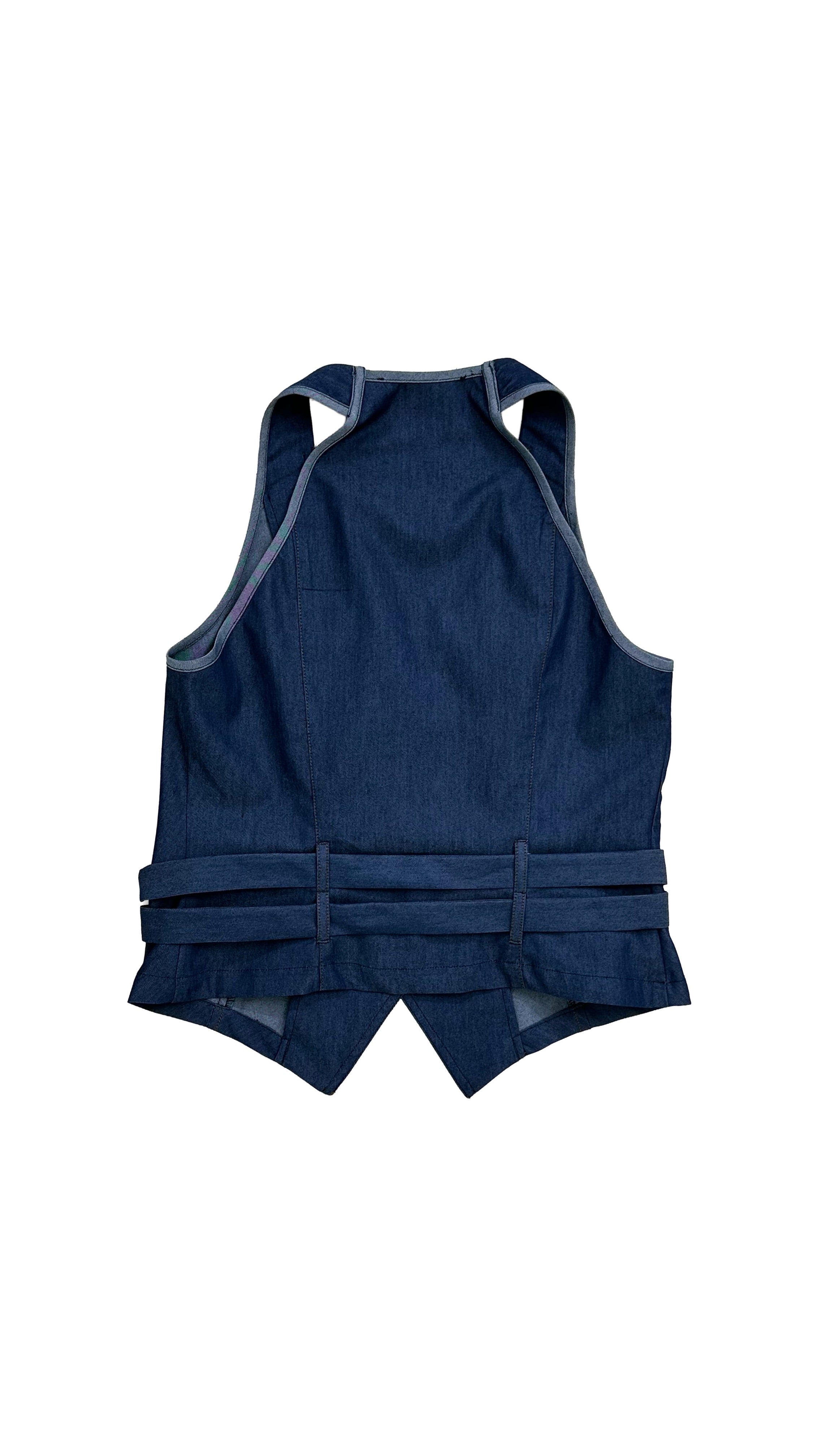 GILET JEANS LEGGERO ELASTICO