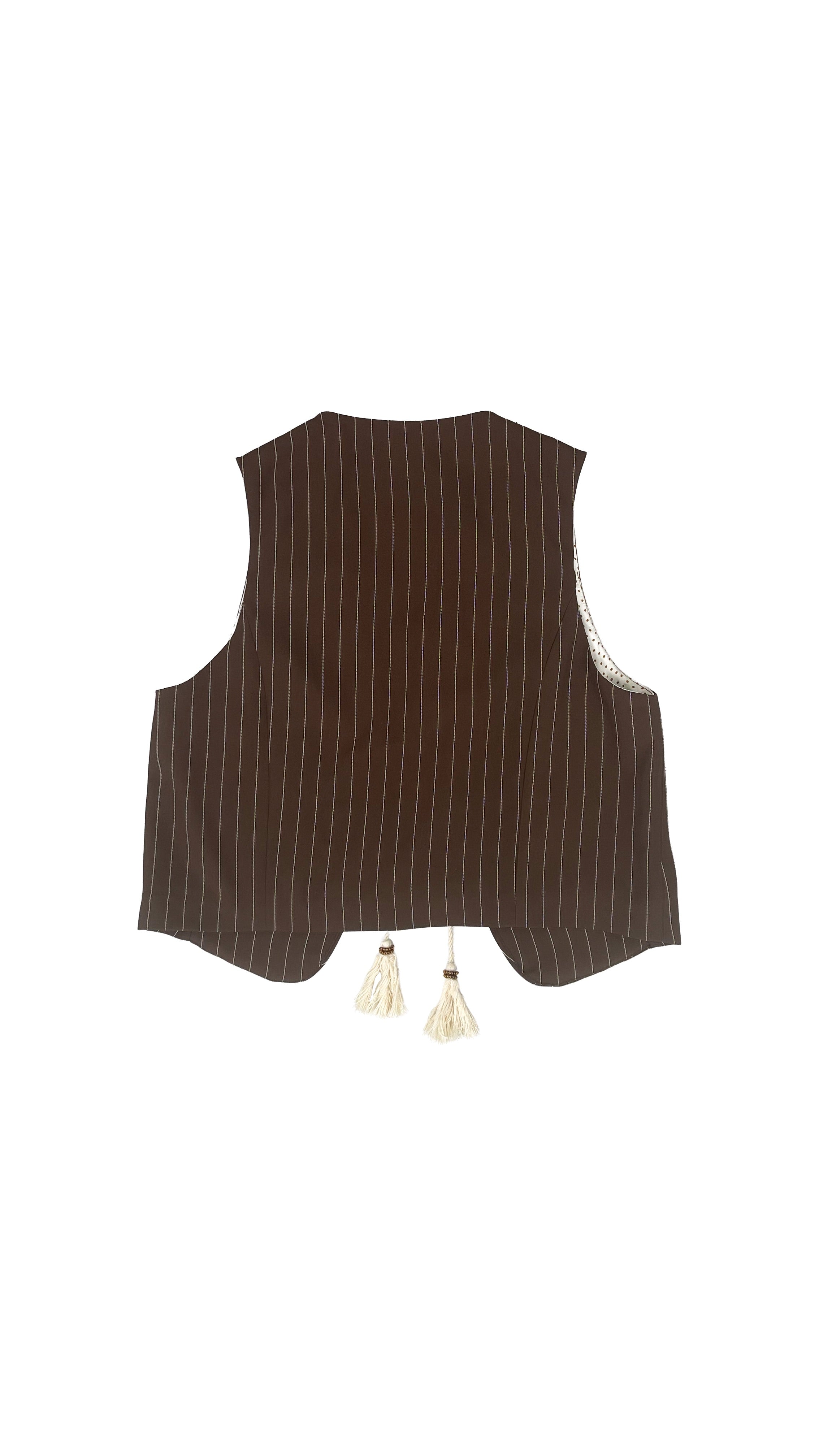GILET GESSATO IN CADY FLUIDO