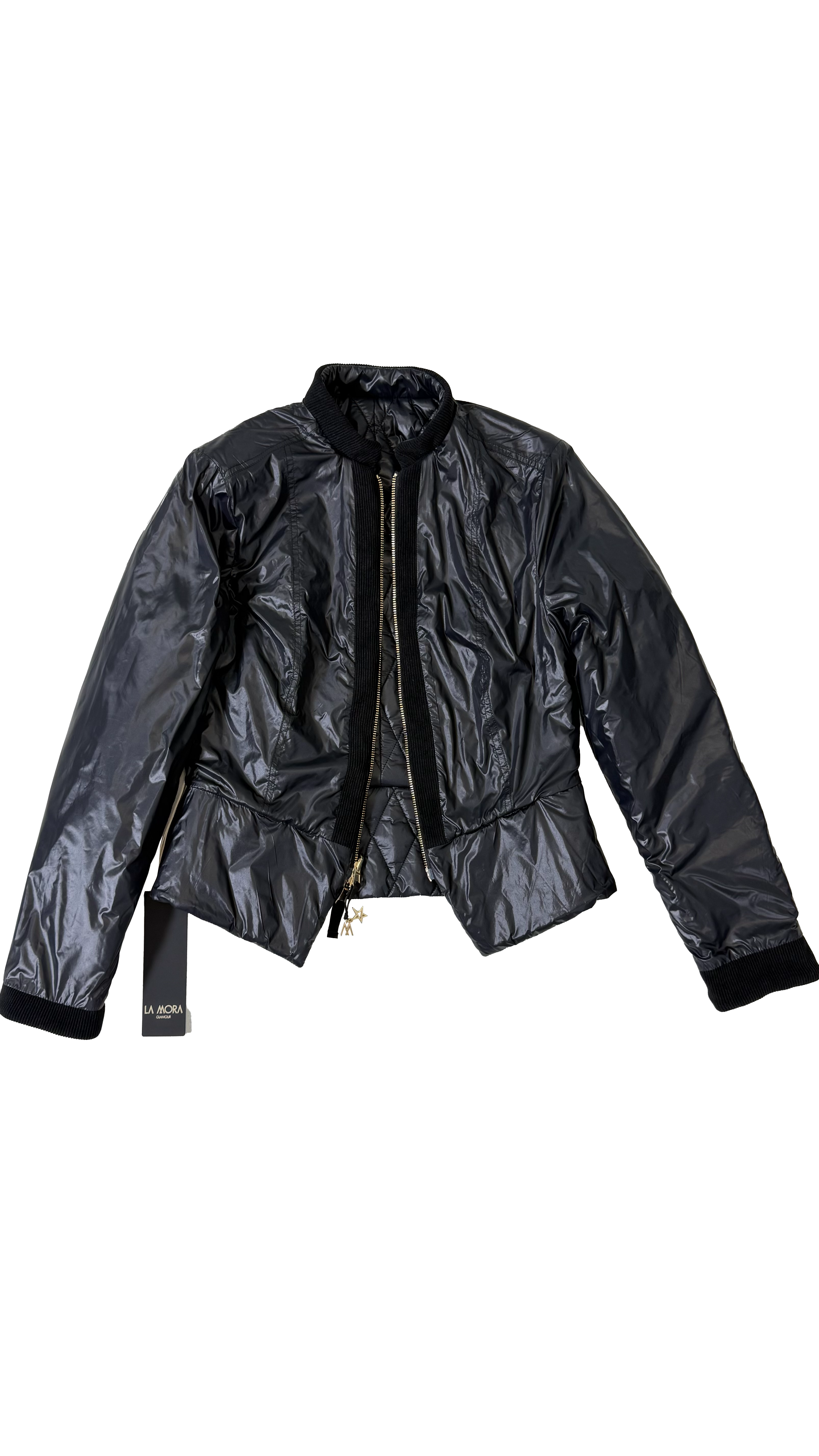 GIACCHINO DOUBLE FACE TRAPUNTATO CON ZIP