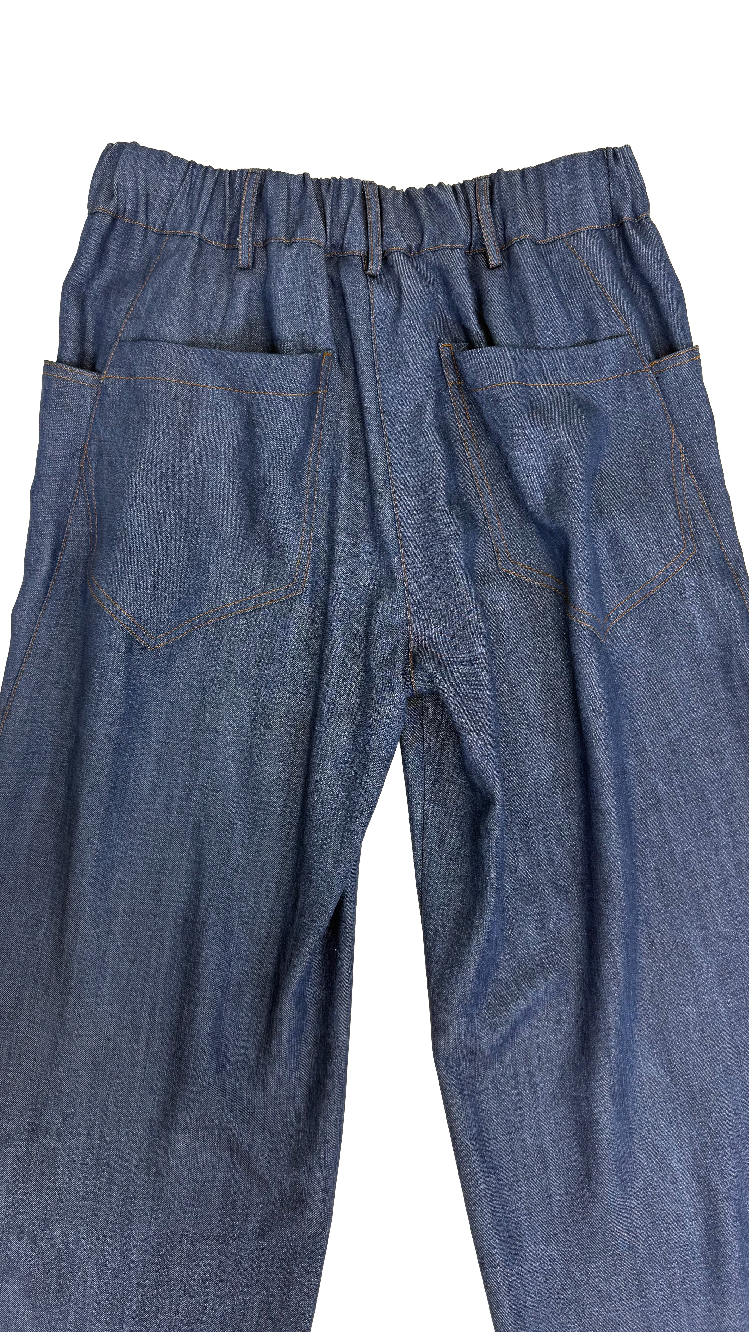 PALAZZO IN JEANS 100% LYOCELL