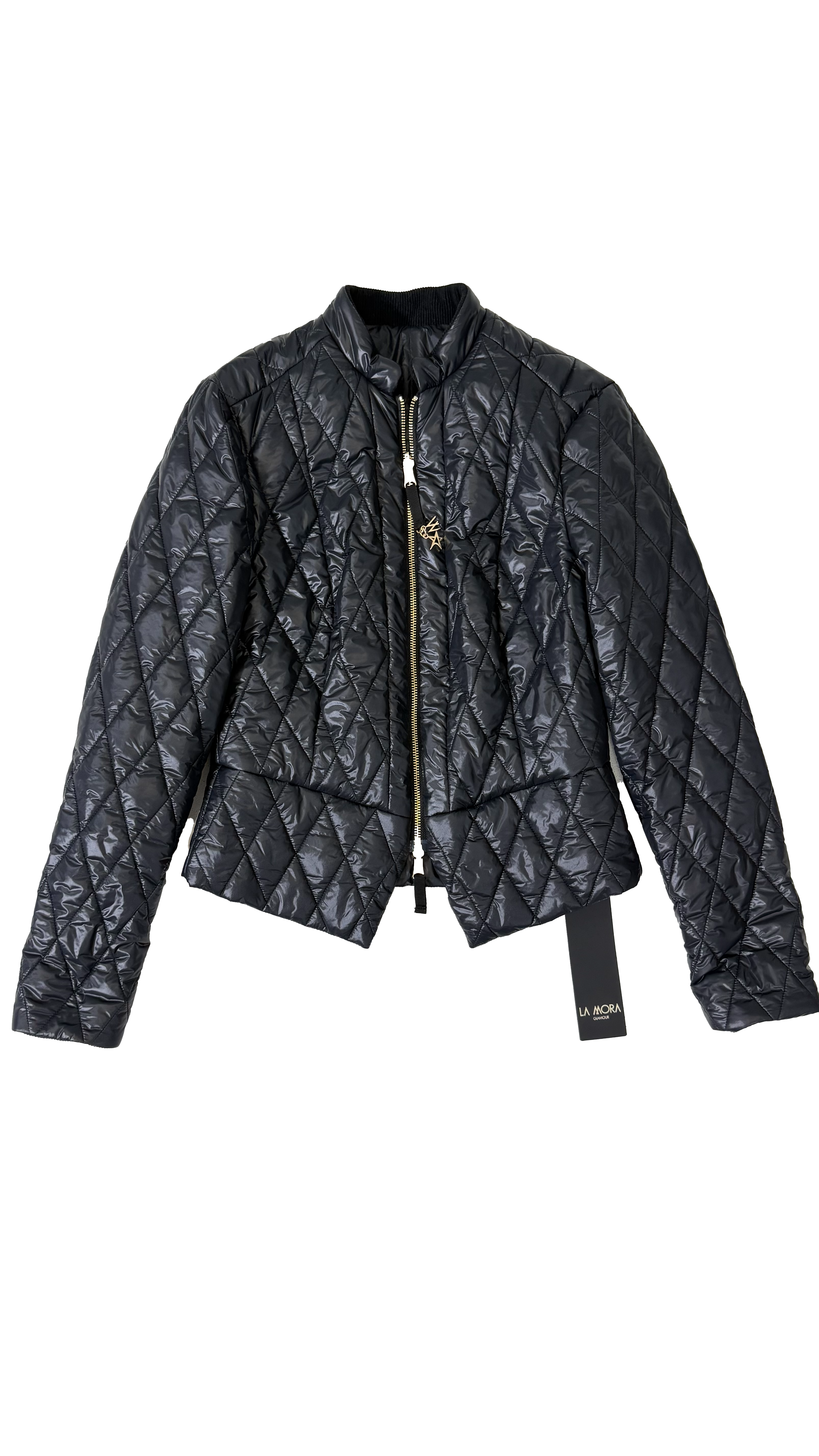 GIACCHINO DOUBLE FACE TRAPUNTATO CON ZIP