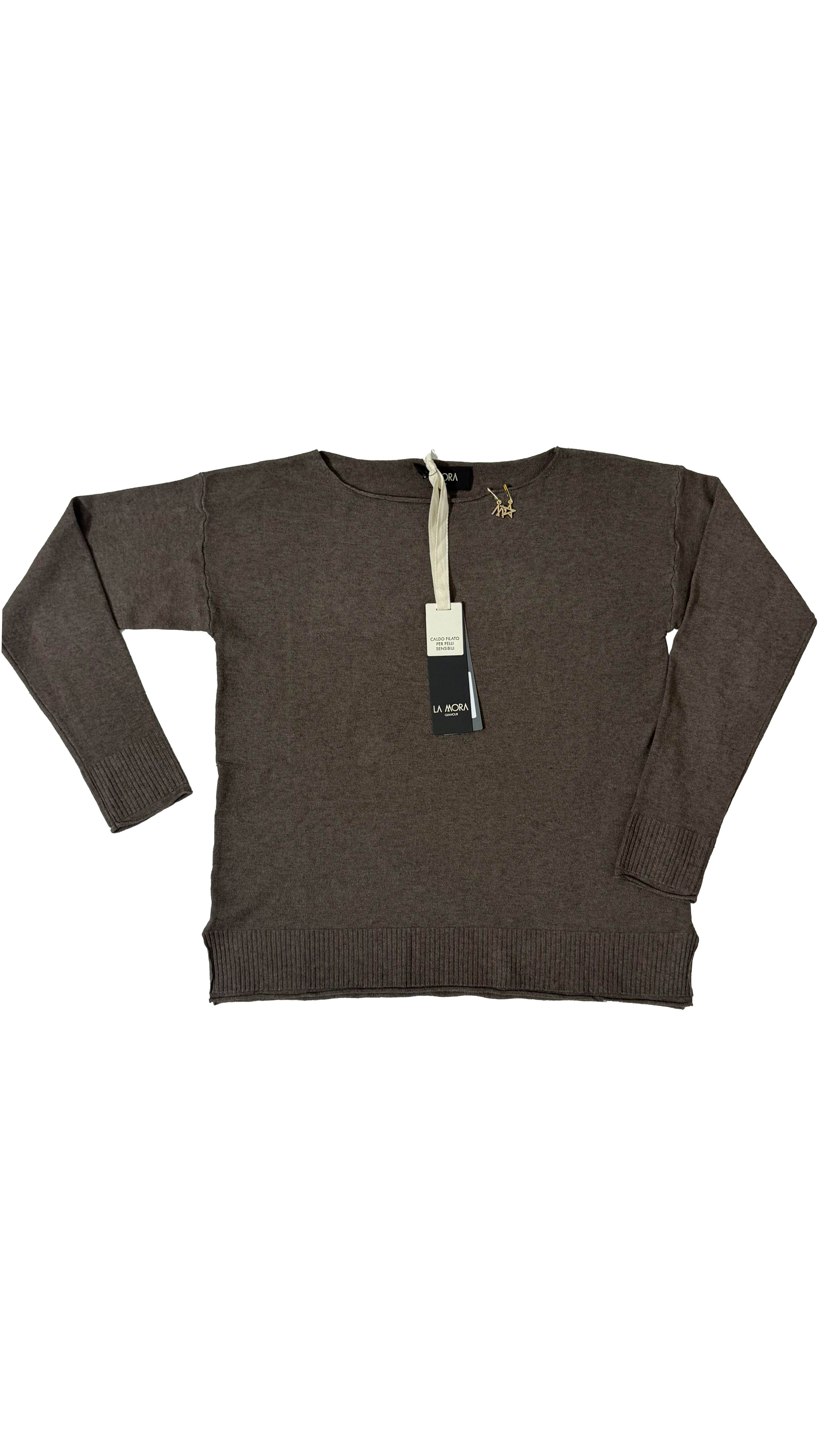 MAGLIA QUADRATA BASIC IN CALDA VISCOSA