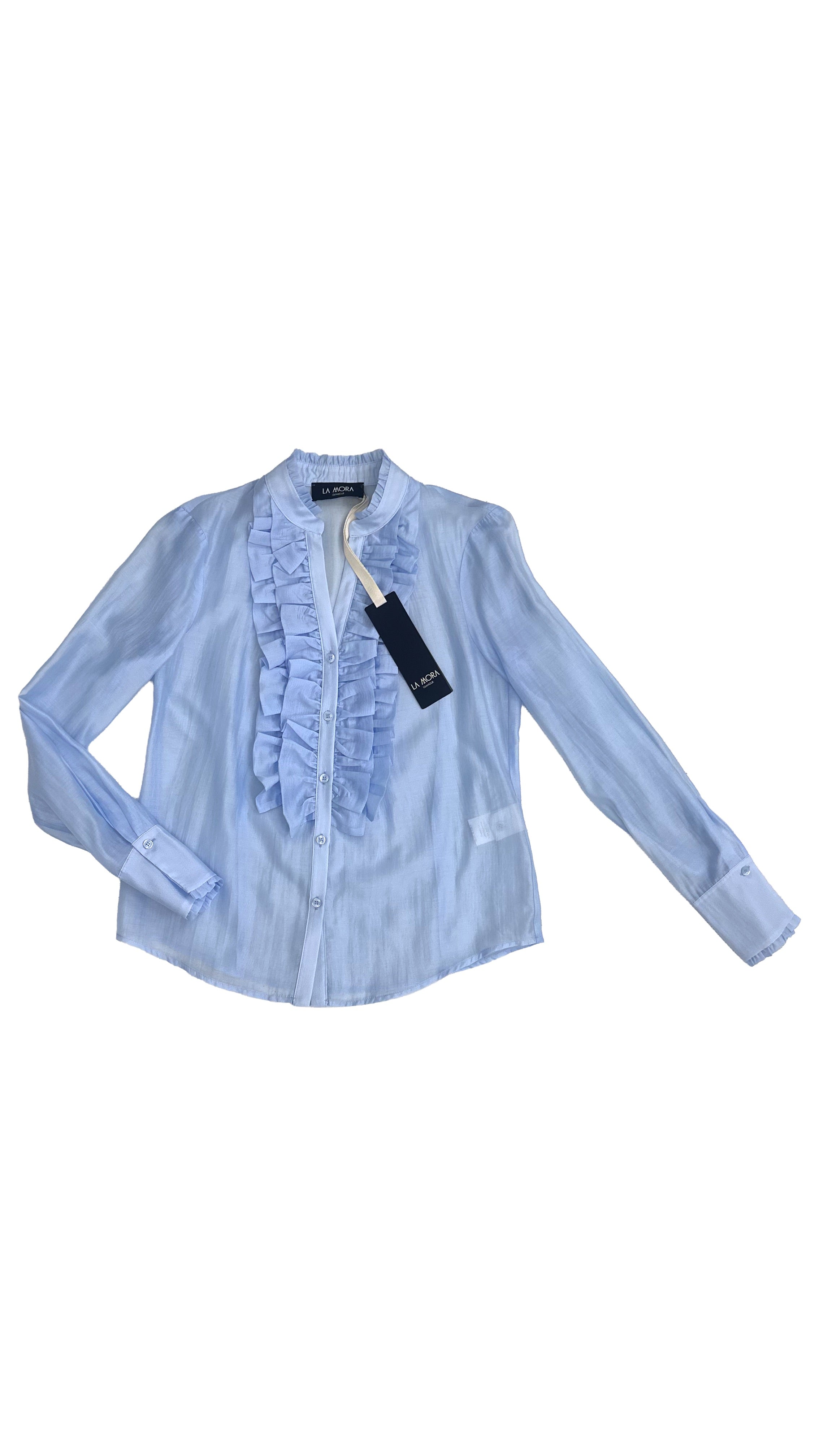 CAMICIA DOPPIA ROUCHES IN VOILE