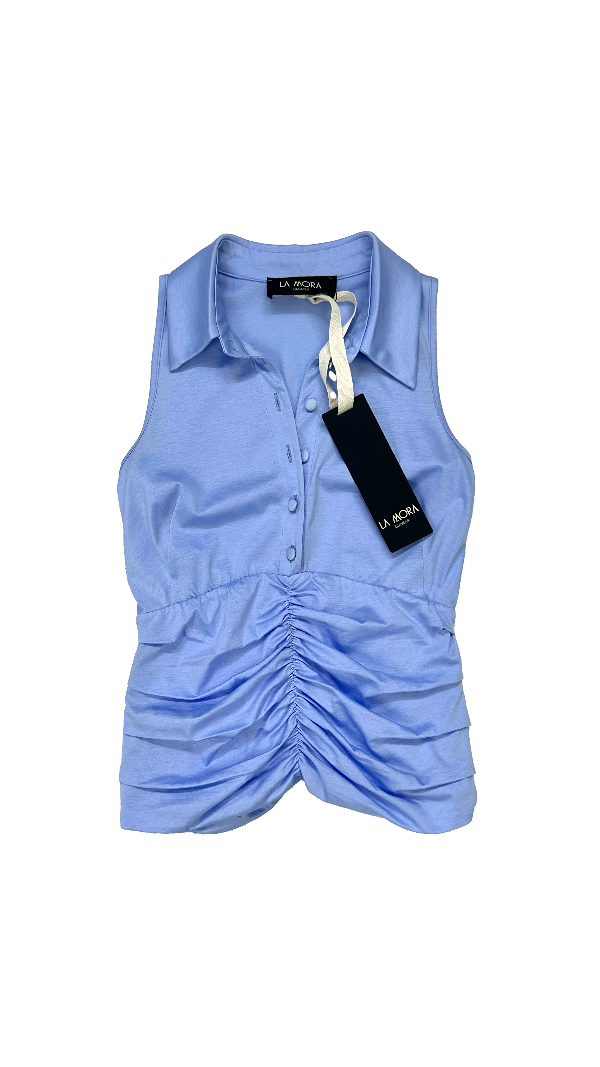 611 P25 SKY CAMICIA BUSTINO CON COLLO AMERICANA IN COTONE MODAL