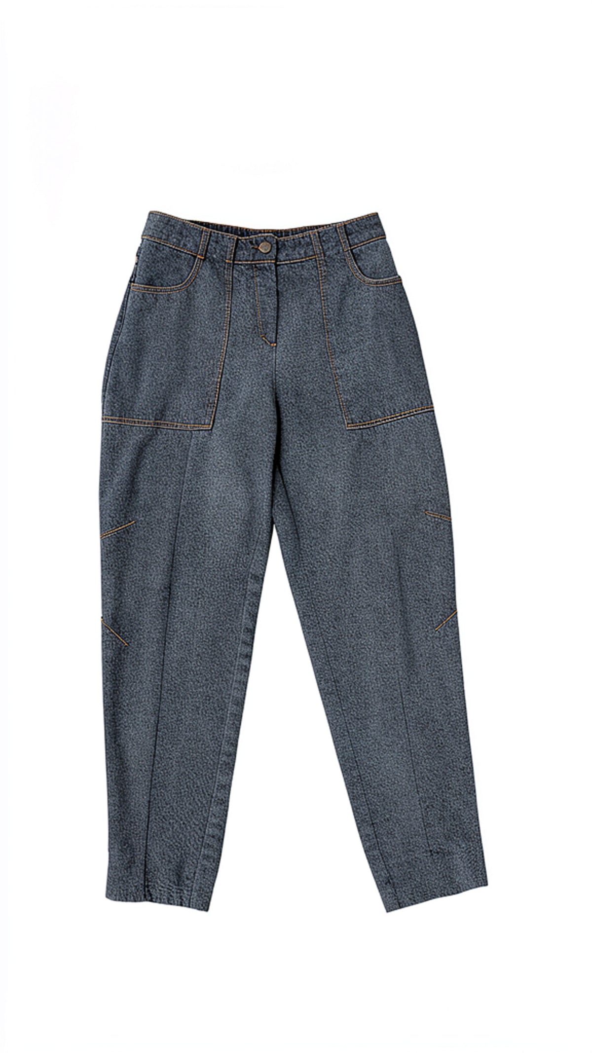 BAGGY CON TASCONI IN JEANS LYOCELL