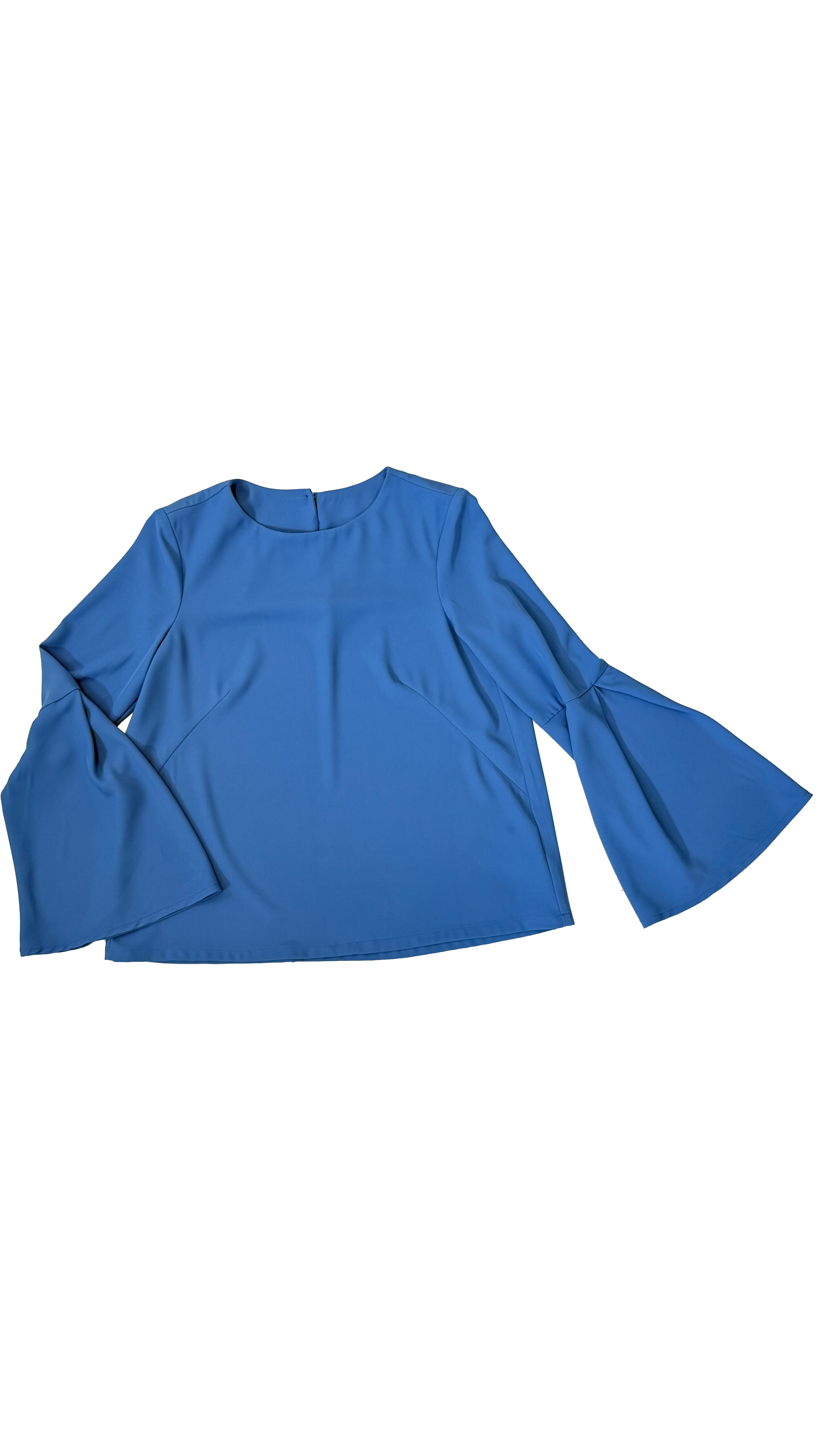 CAMICIA IN CADY FLUIDO CON MANICHE SVASATE