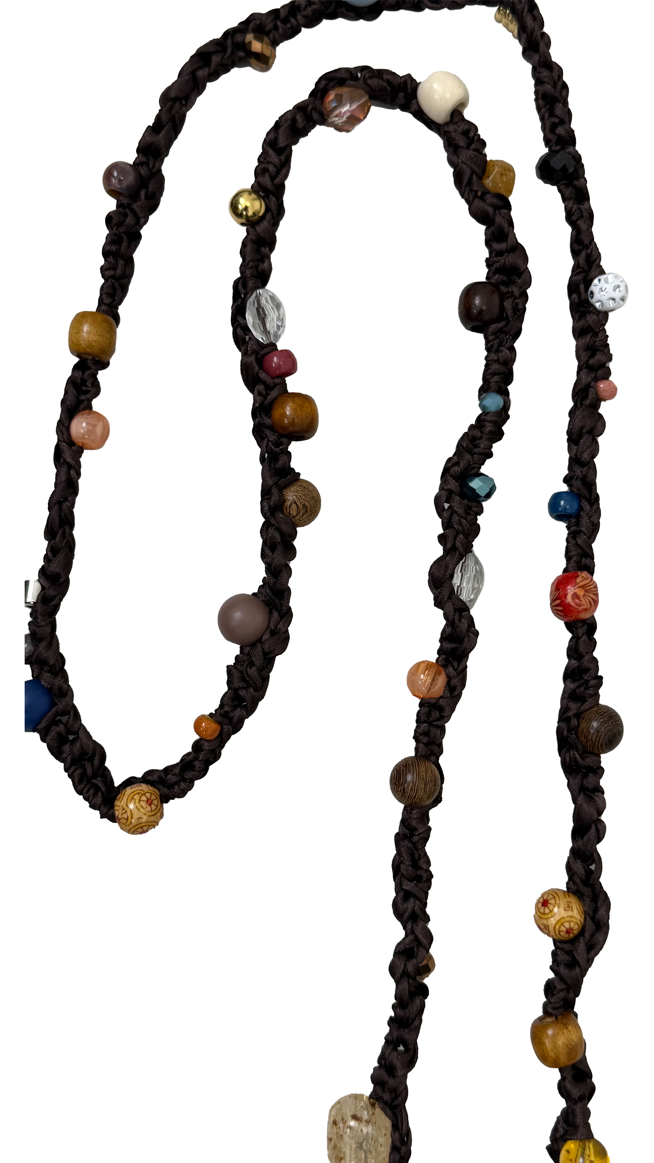 COLLANA UNCINETTO CON PIETRE E NAPPA