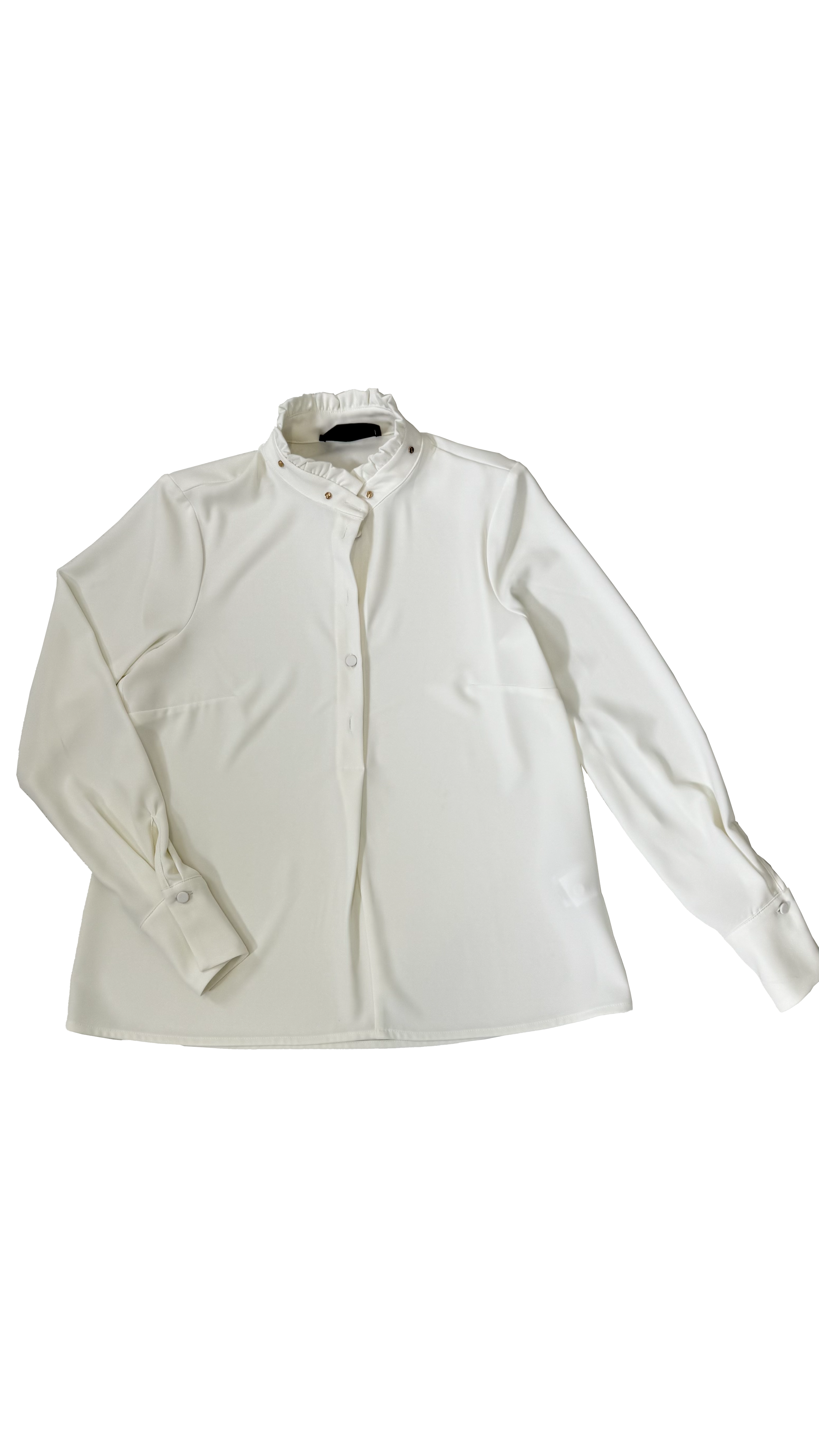 CAMICIA IN CADY FLUIDO CON BORCHIE COLLO