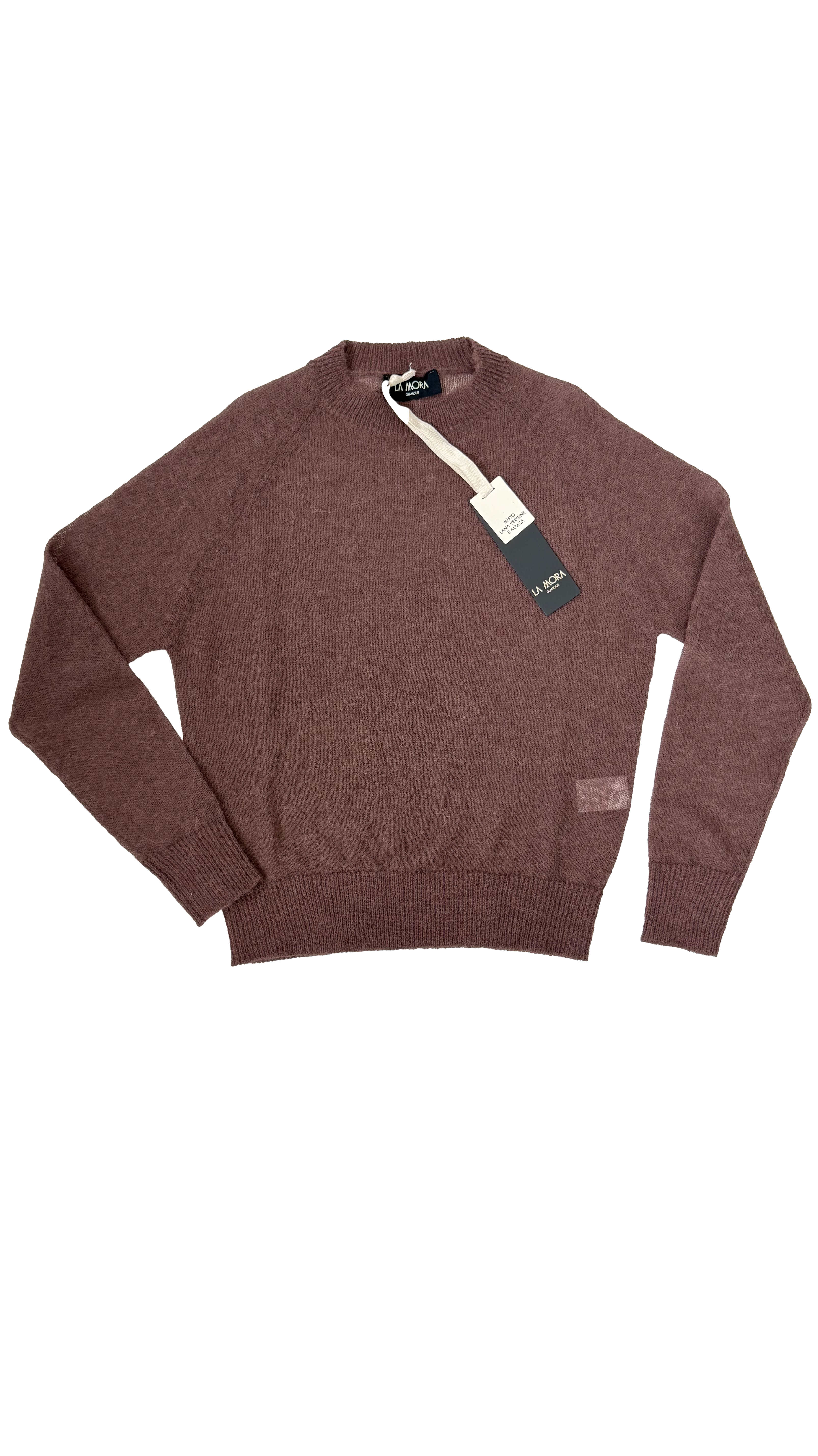 MAGLIA QUADRATA LEGGERA IN MISTO ALPACA