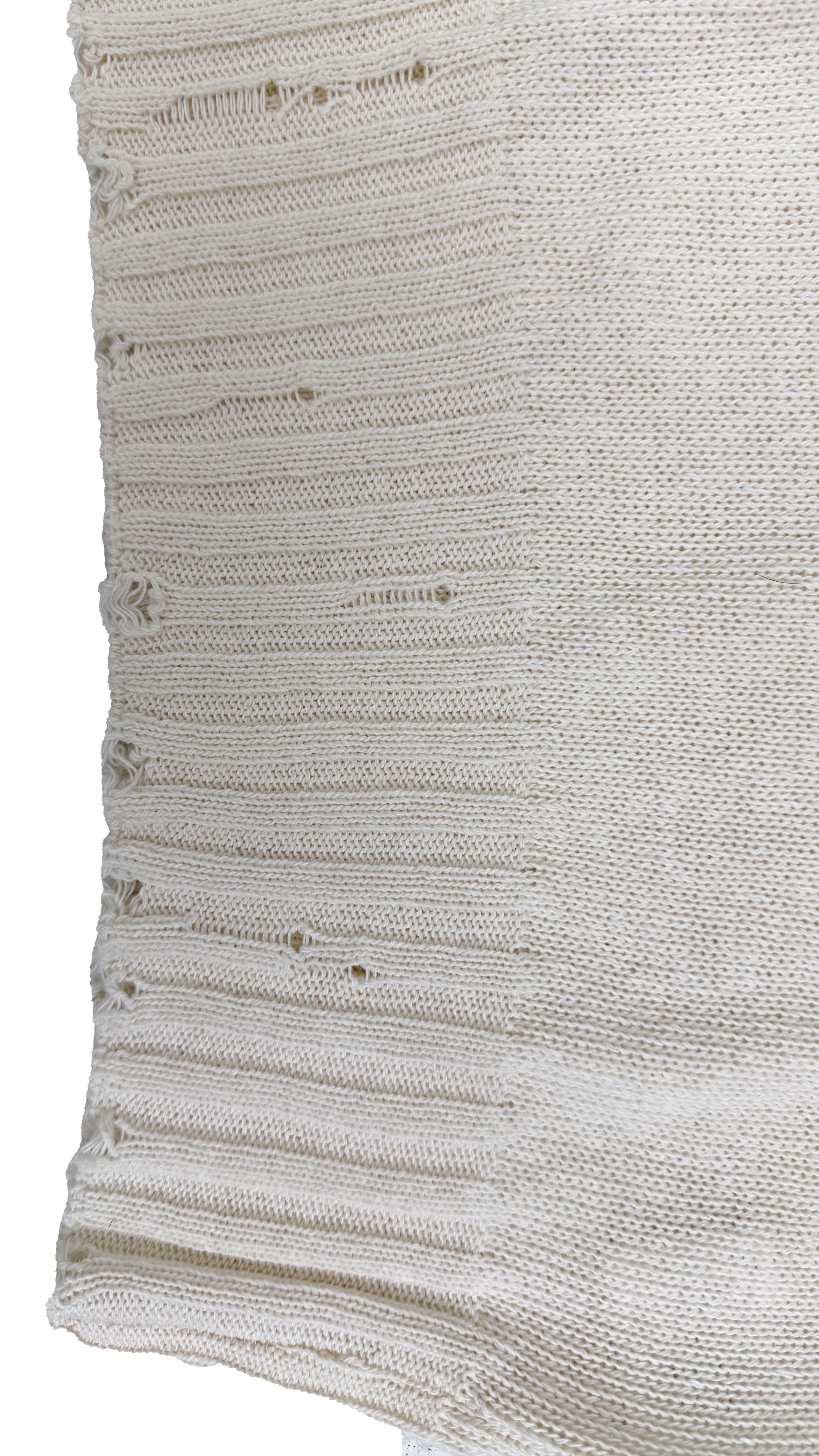 MAGLIA IN COTONE CON ROTTURE