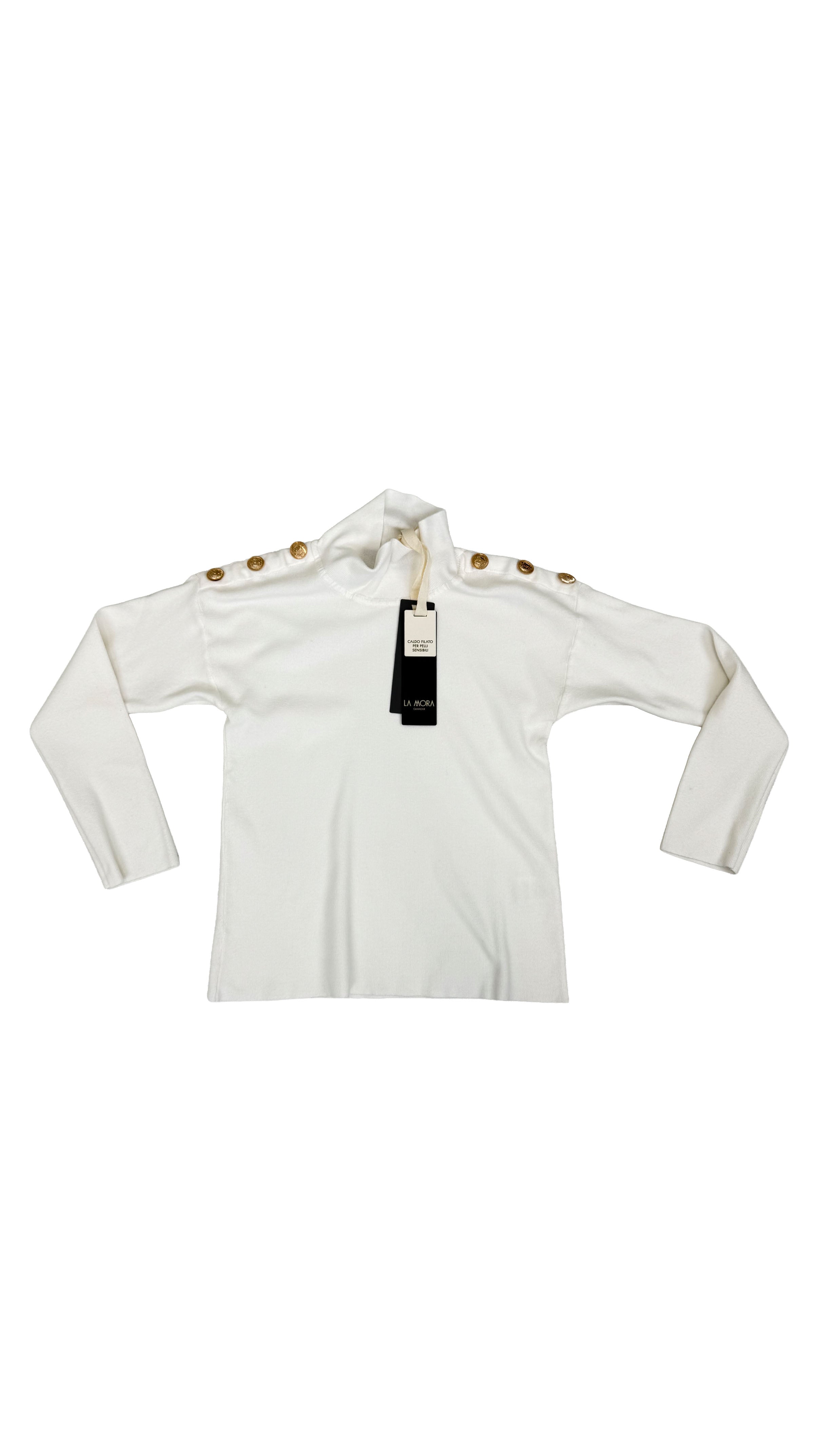 MAGLIONCINO CALDA VISCOSA BOTTONI SPALLE