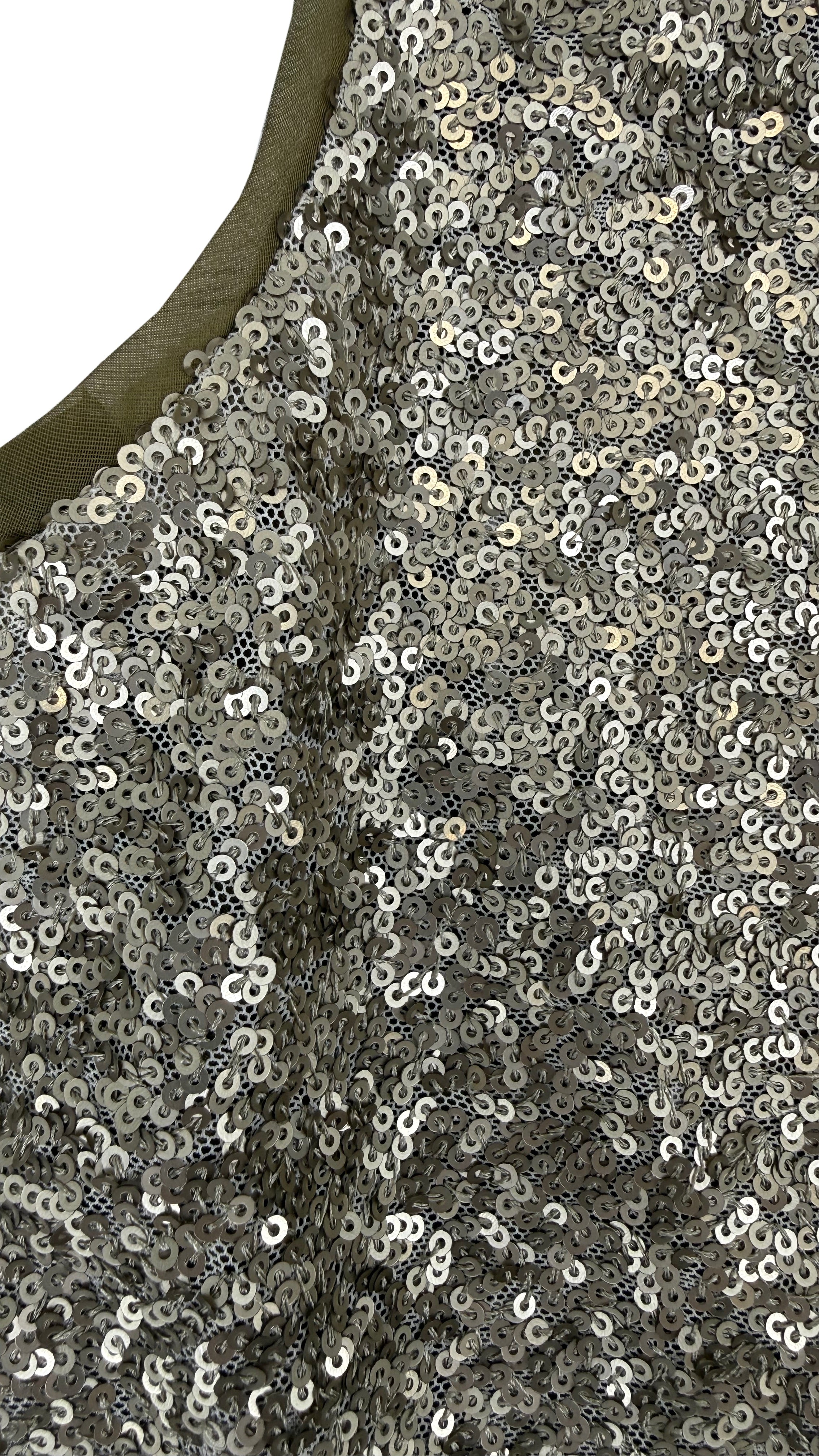 GILET IN PAILLETTES E MUSSOLA