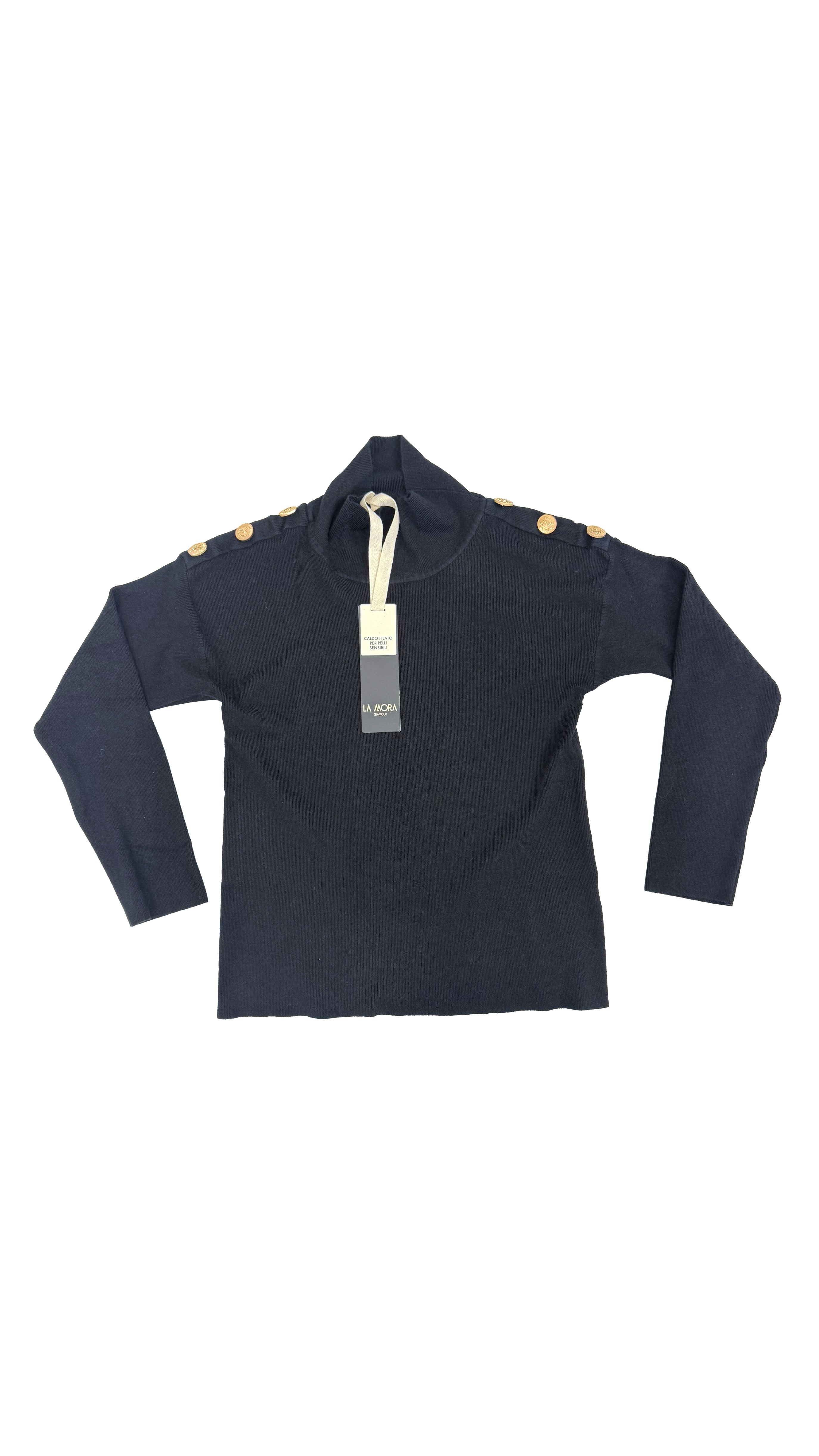 MAGLIONCINO CALDA VISCOSA BOTTONI SPALLE