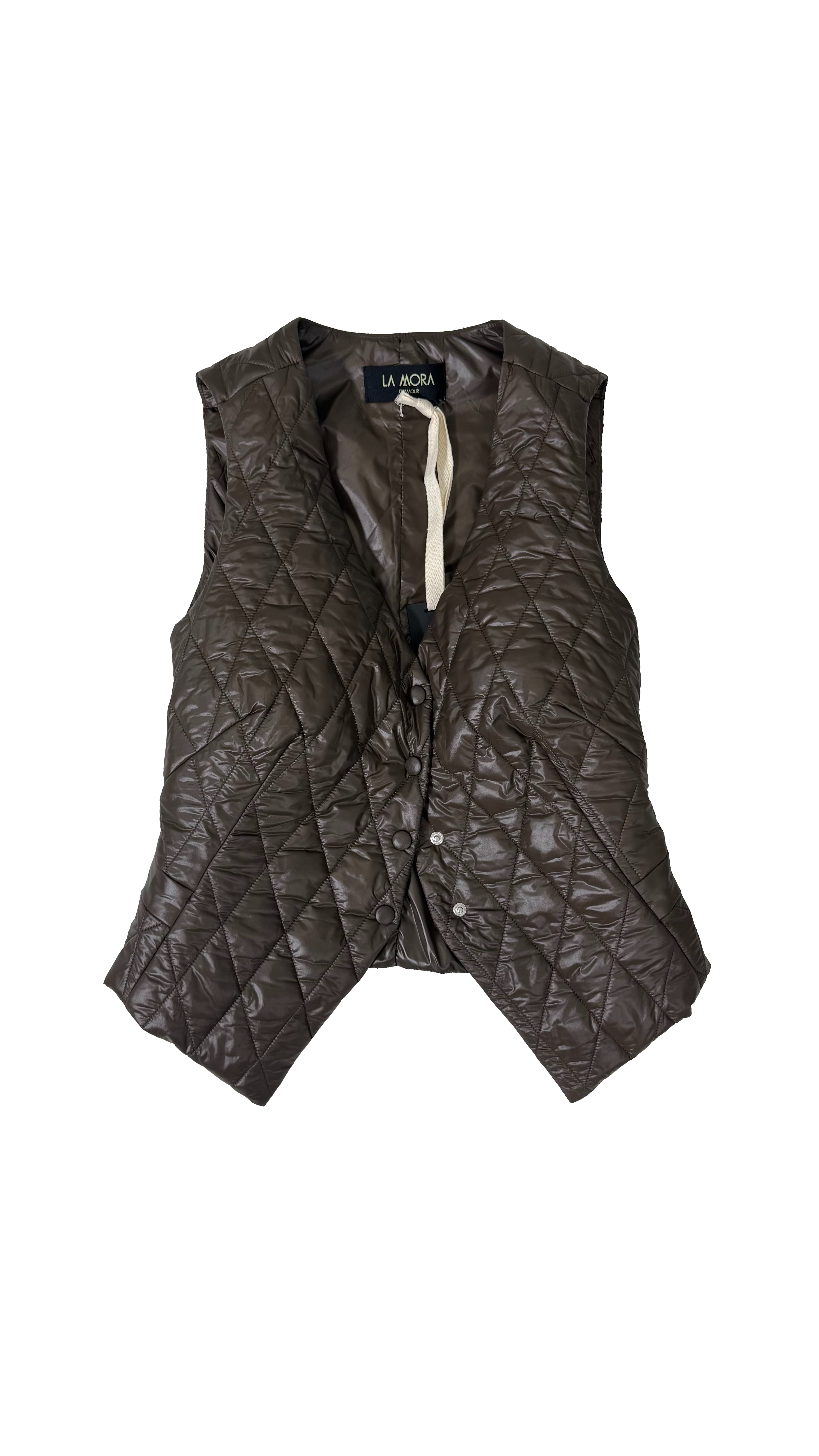 GILET TRAPUNTA ROMBO IN NYLON