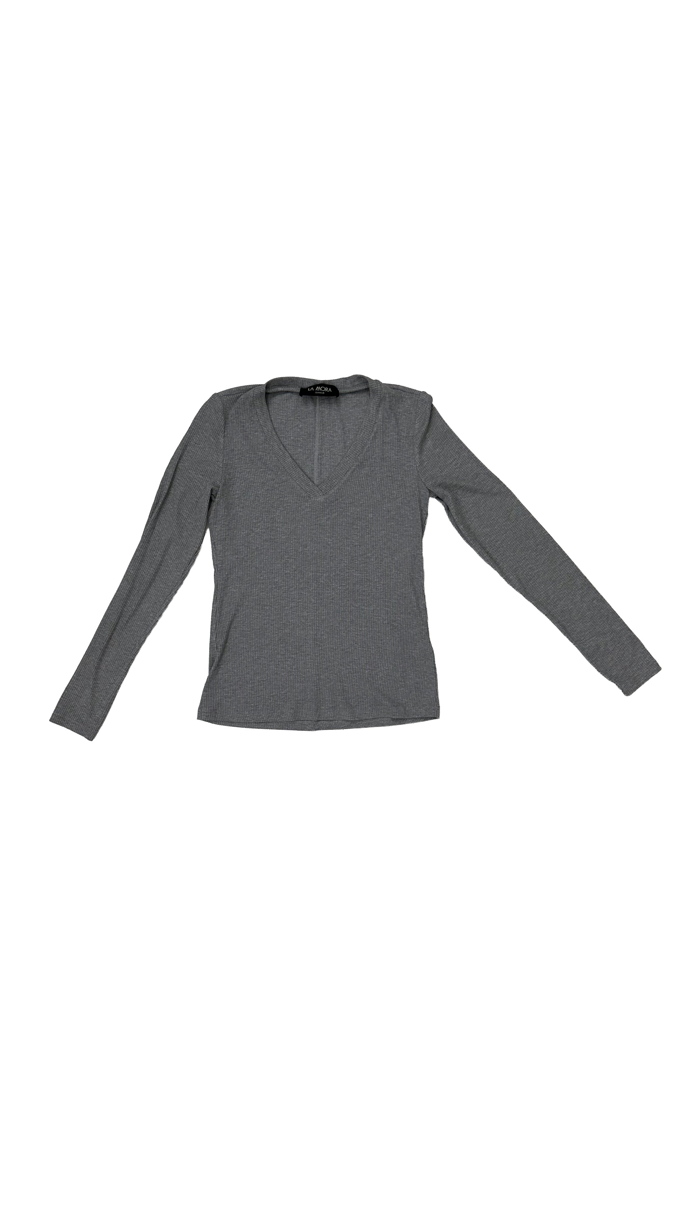 T-SHIRT COSTINA DI VISCOSA MANICA LUNGA