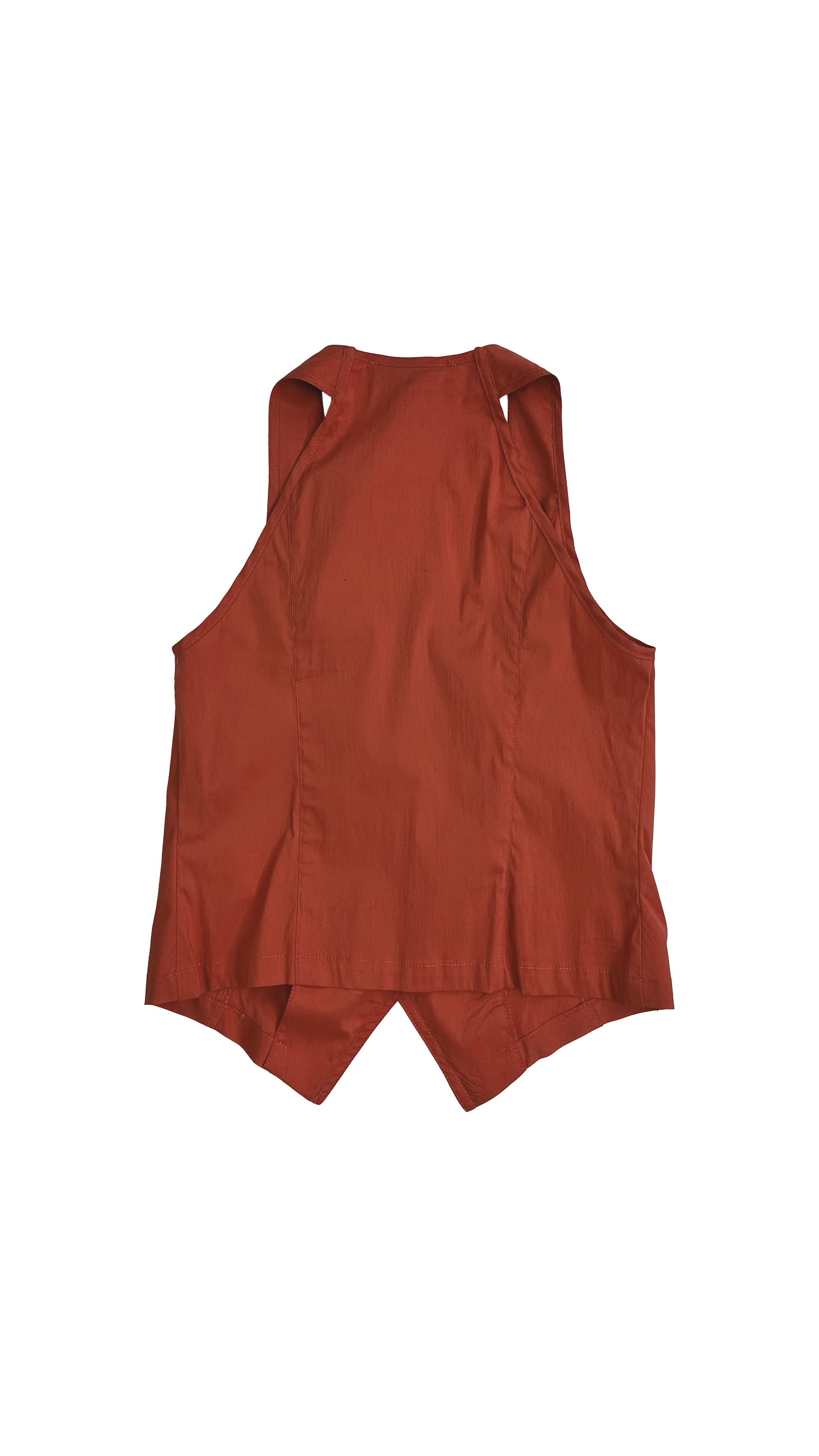 GILET IN PELLE D'UOVO