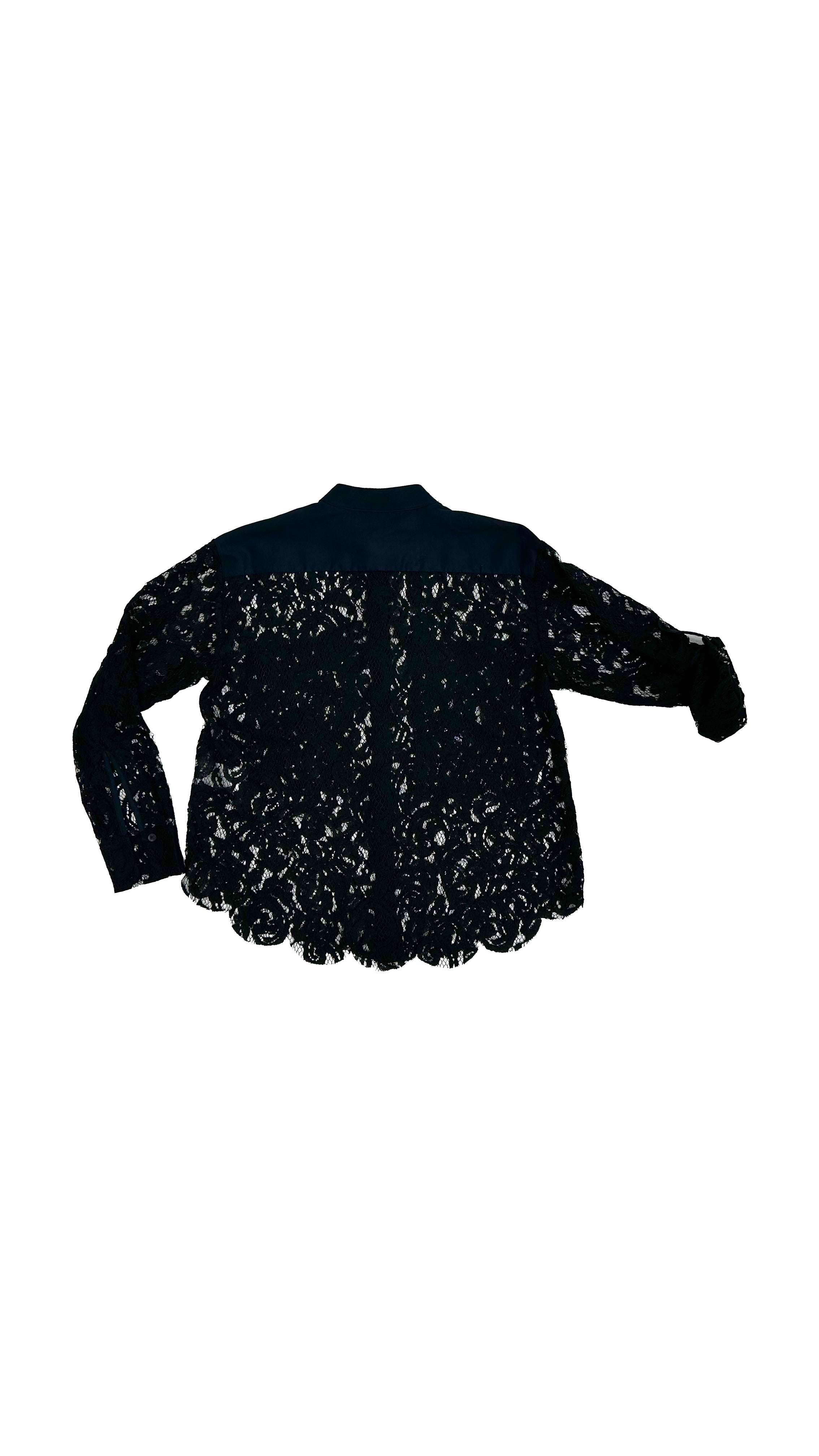 CAMICIA LINEA UOMO IN PIZZO SMERLATO
