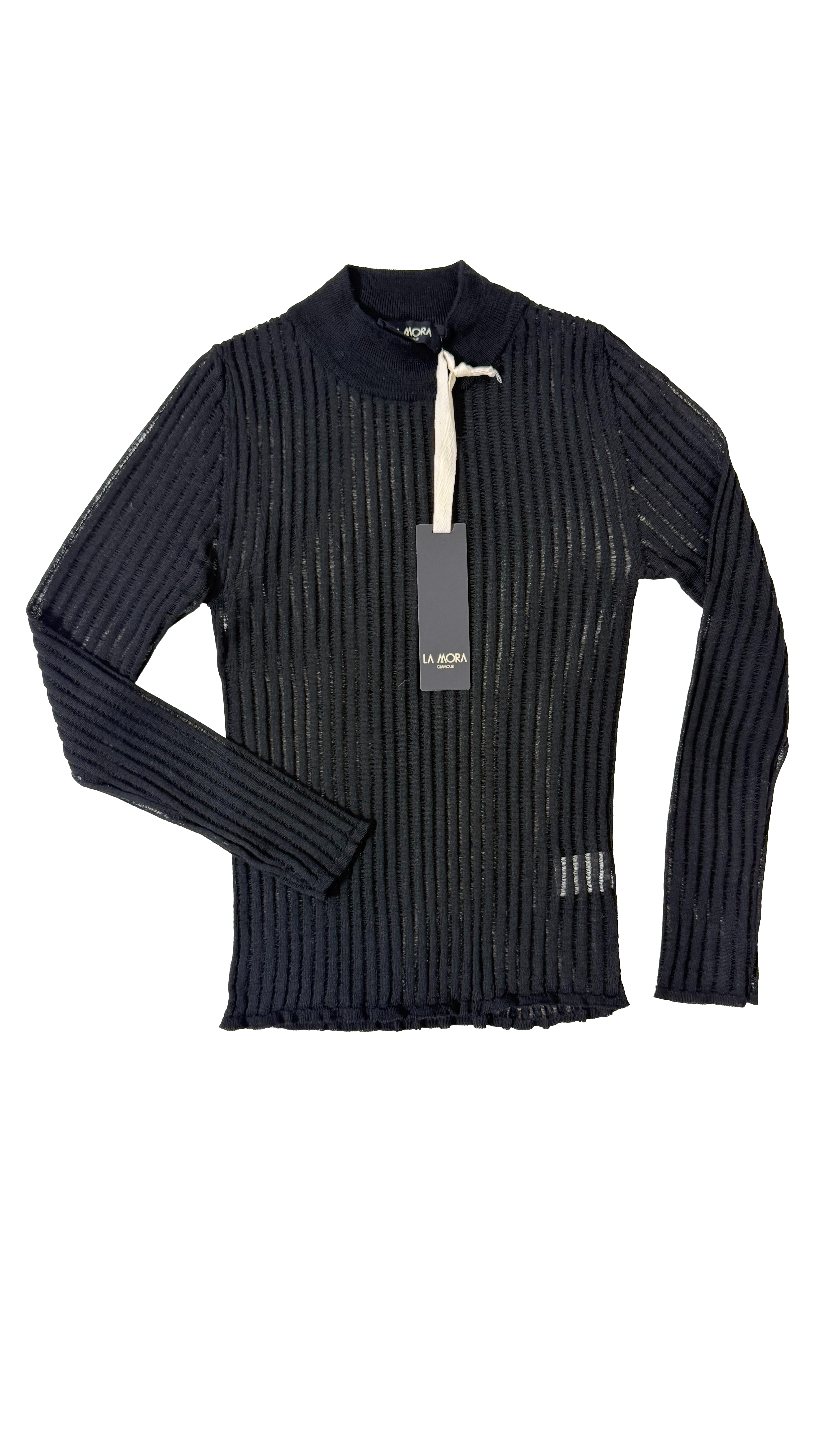 LUPETTO IN LANA VISCOSA PUNTO TRAFORATO