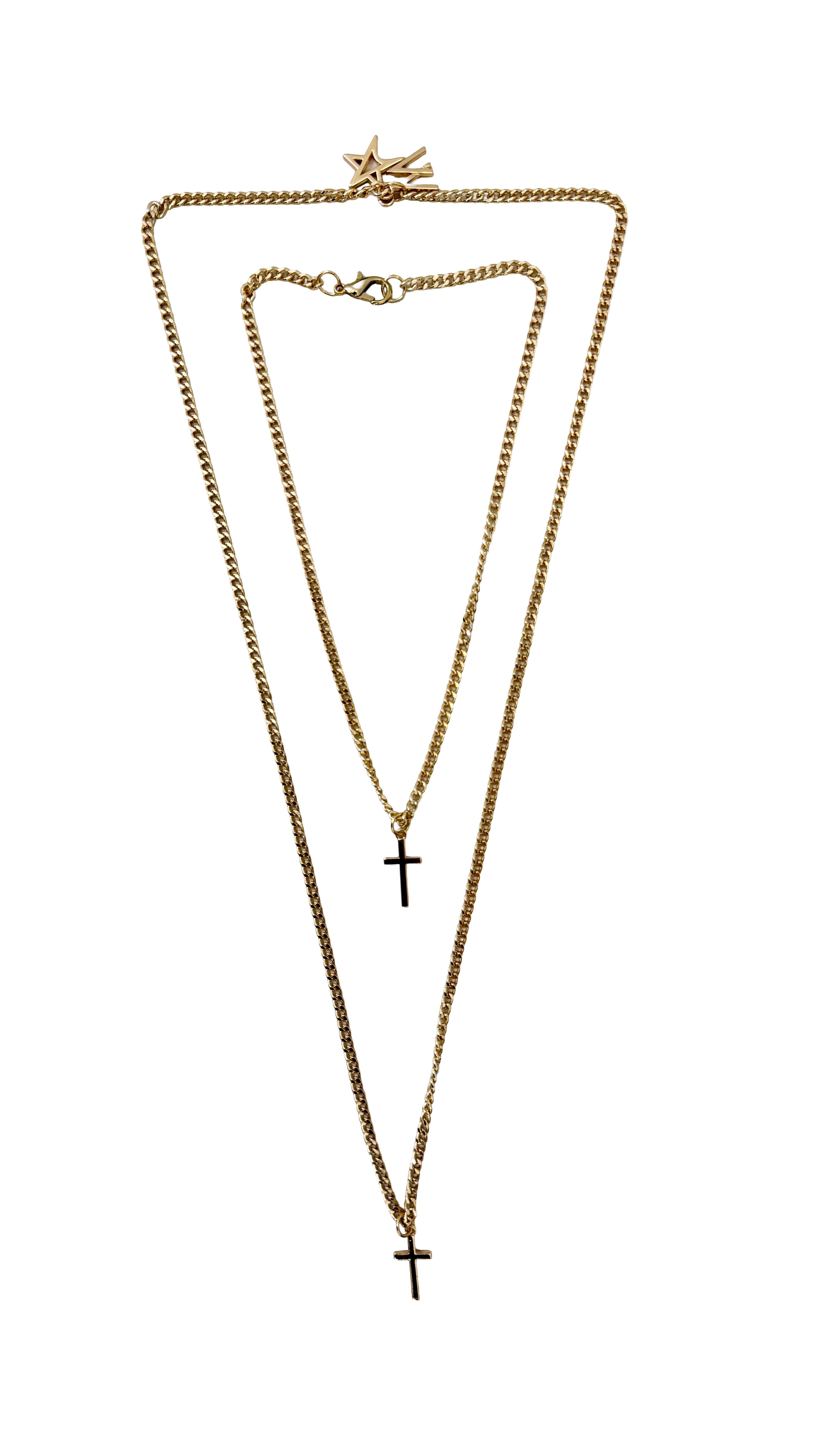 COLLANA TWIN-SET CATENINA CON CROCI