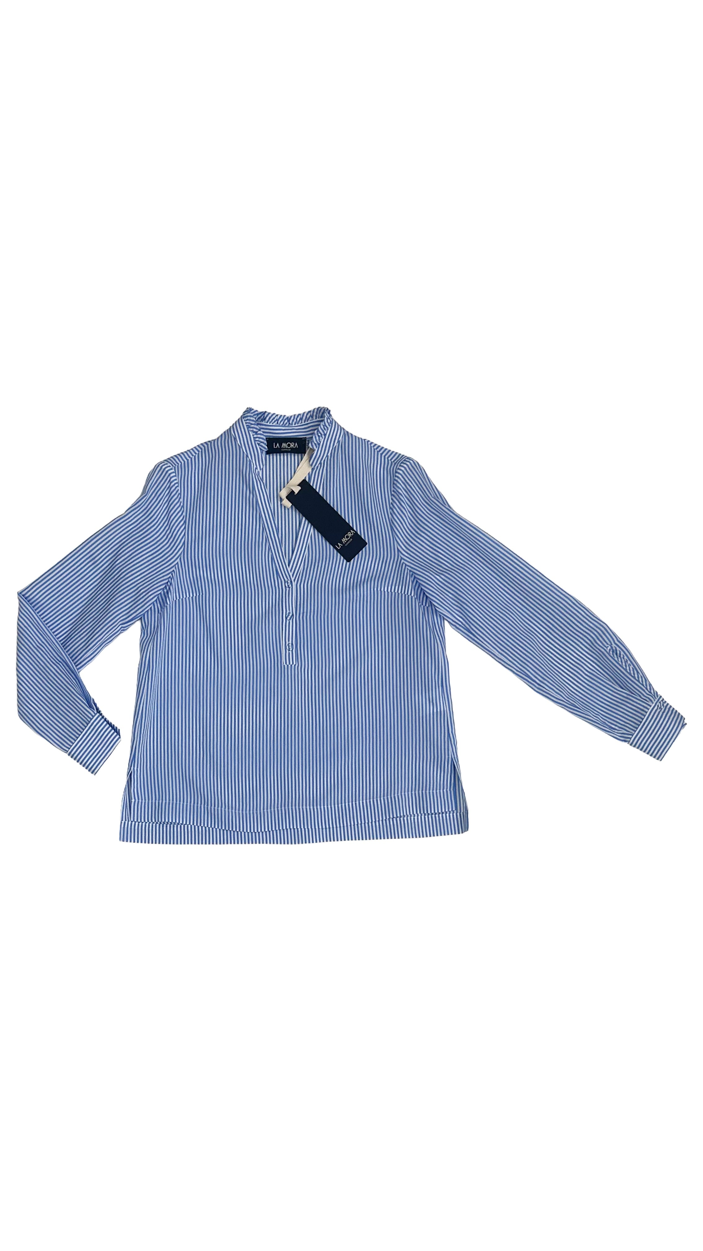 CAMICIA A RIGHE LINEA A TRAPEZIO