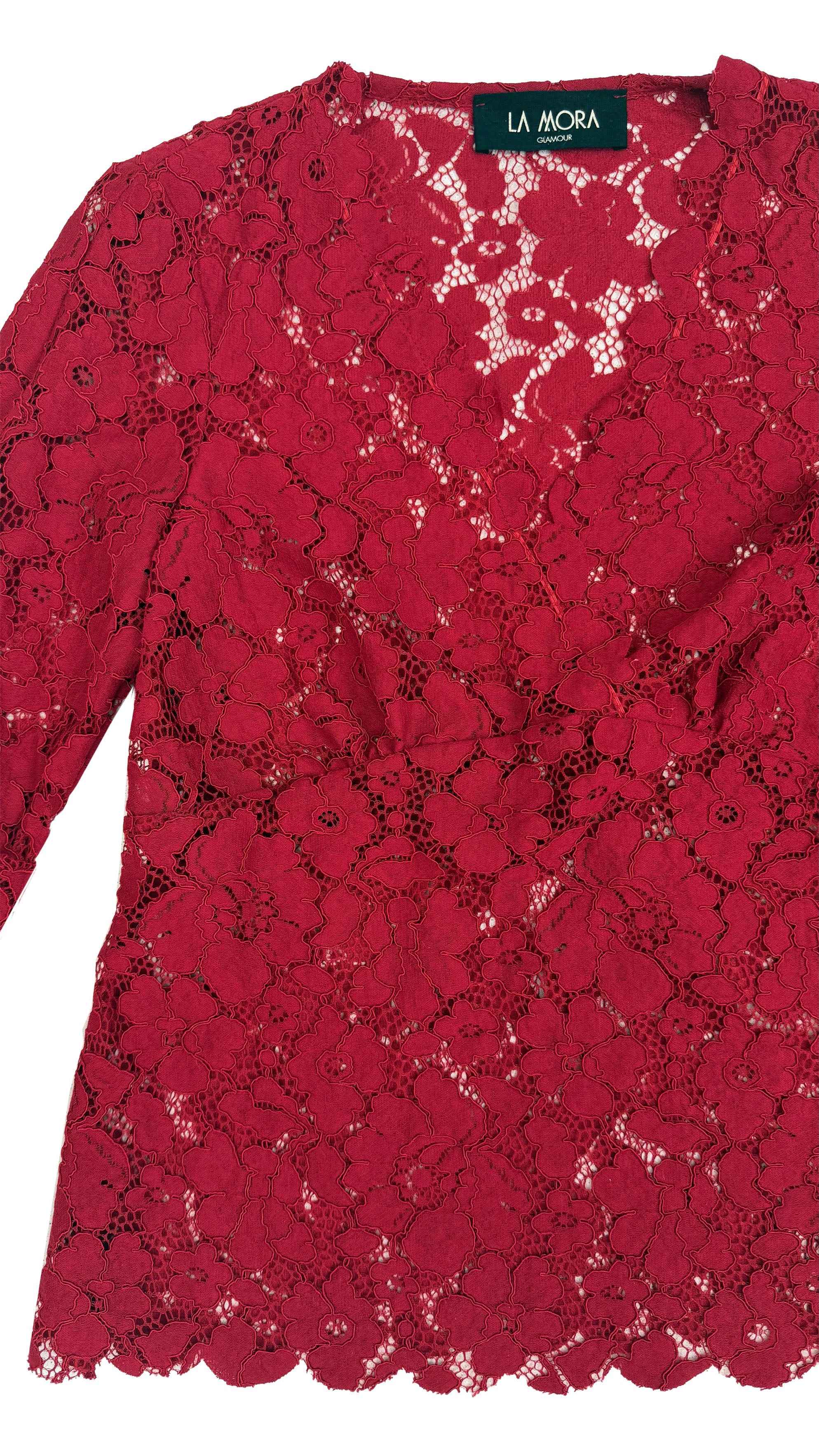 MAGLIA IN PIZZO CON MANICHE LUNGHE