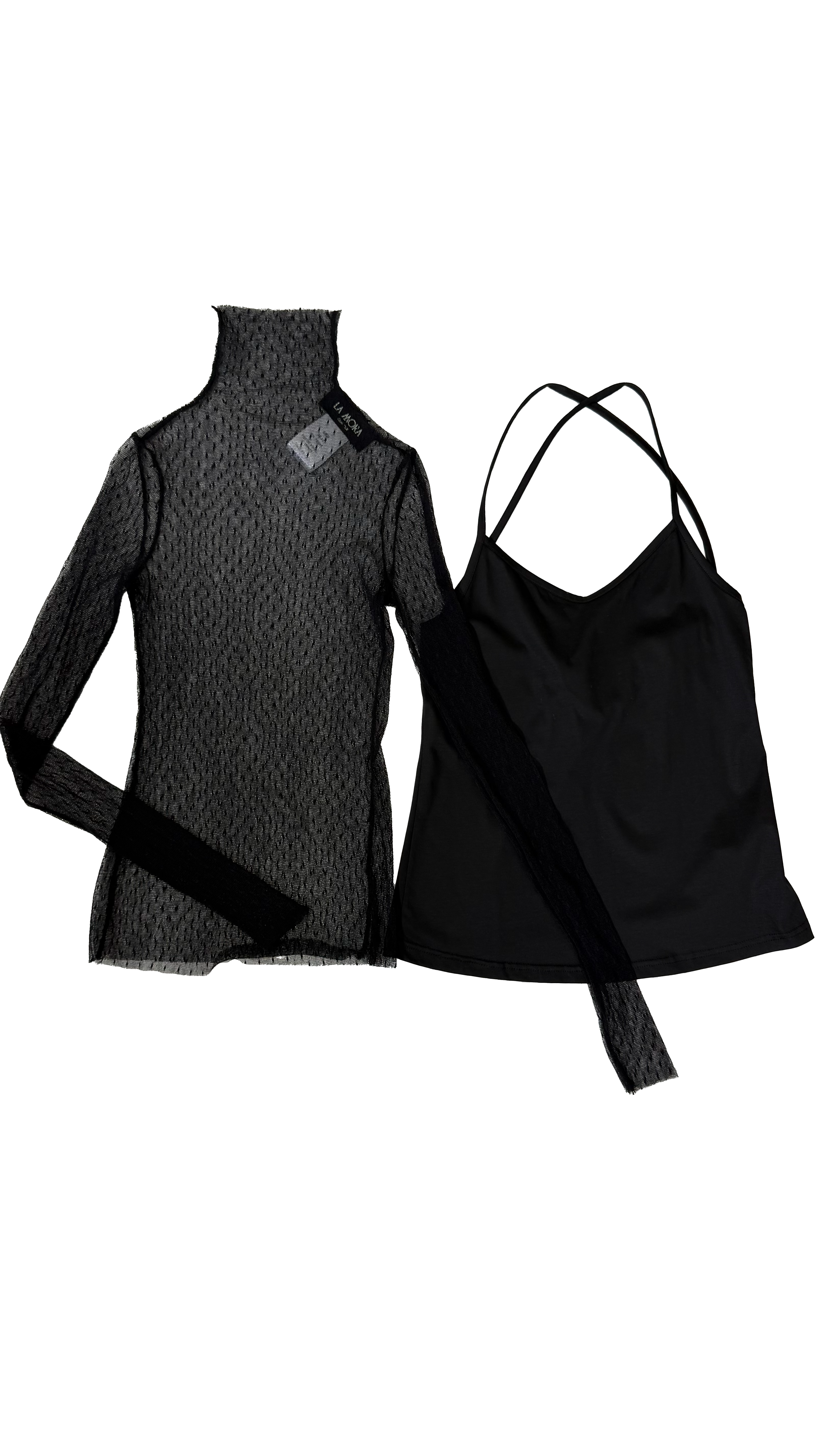 TWINSET IN RETE A POIS E CANOTTA IN JERSEY MODAL