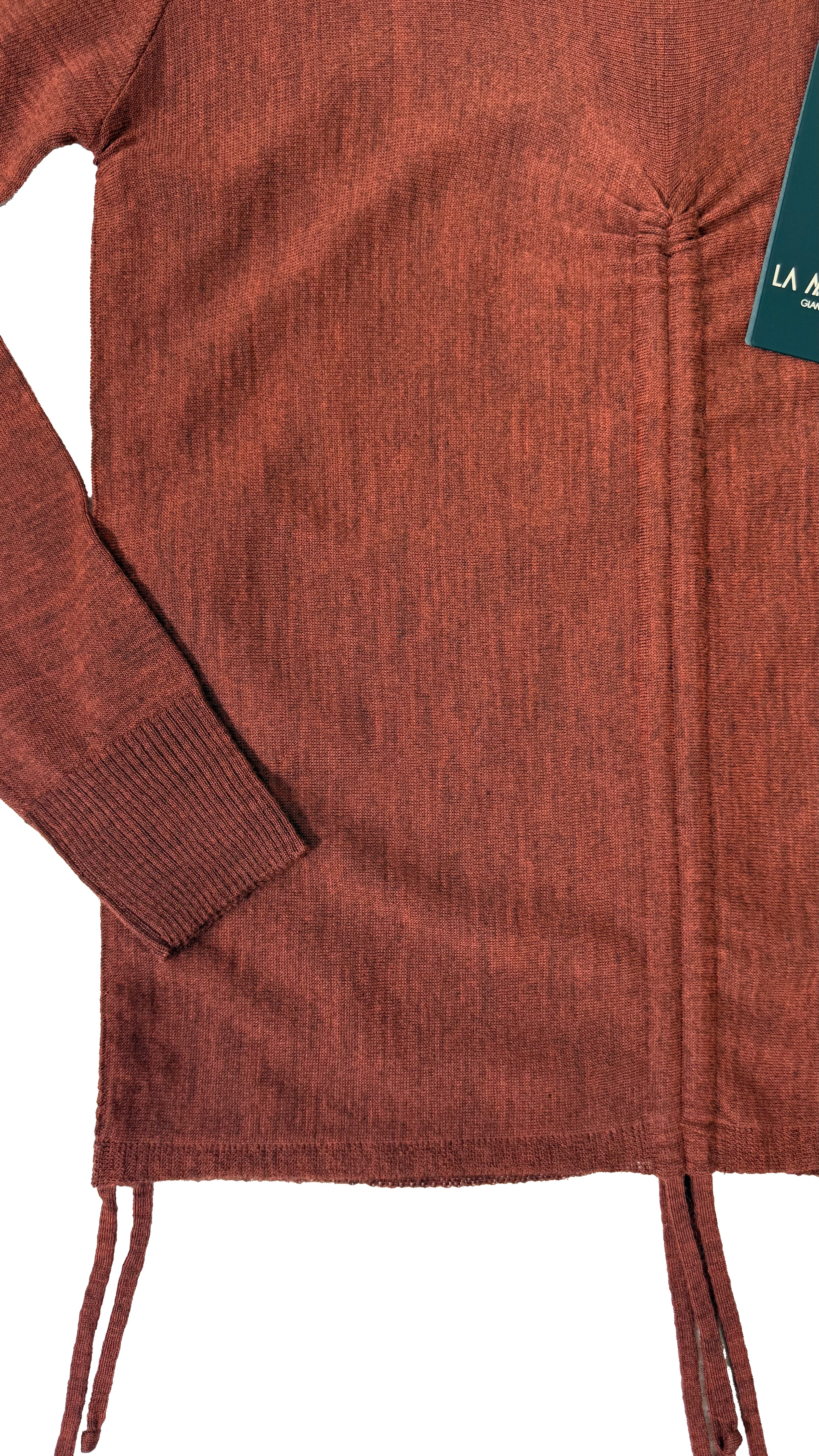 MAGLIA BASIC CON COULISSE IN LANA VISCOSA