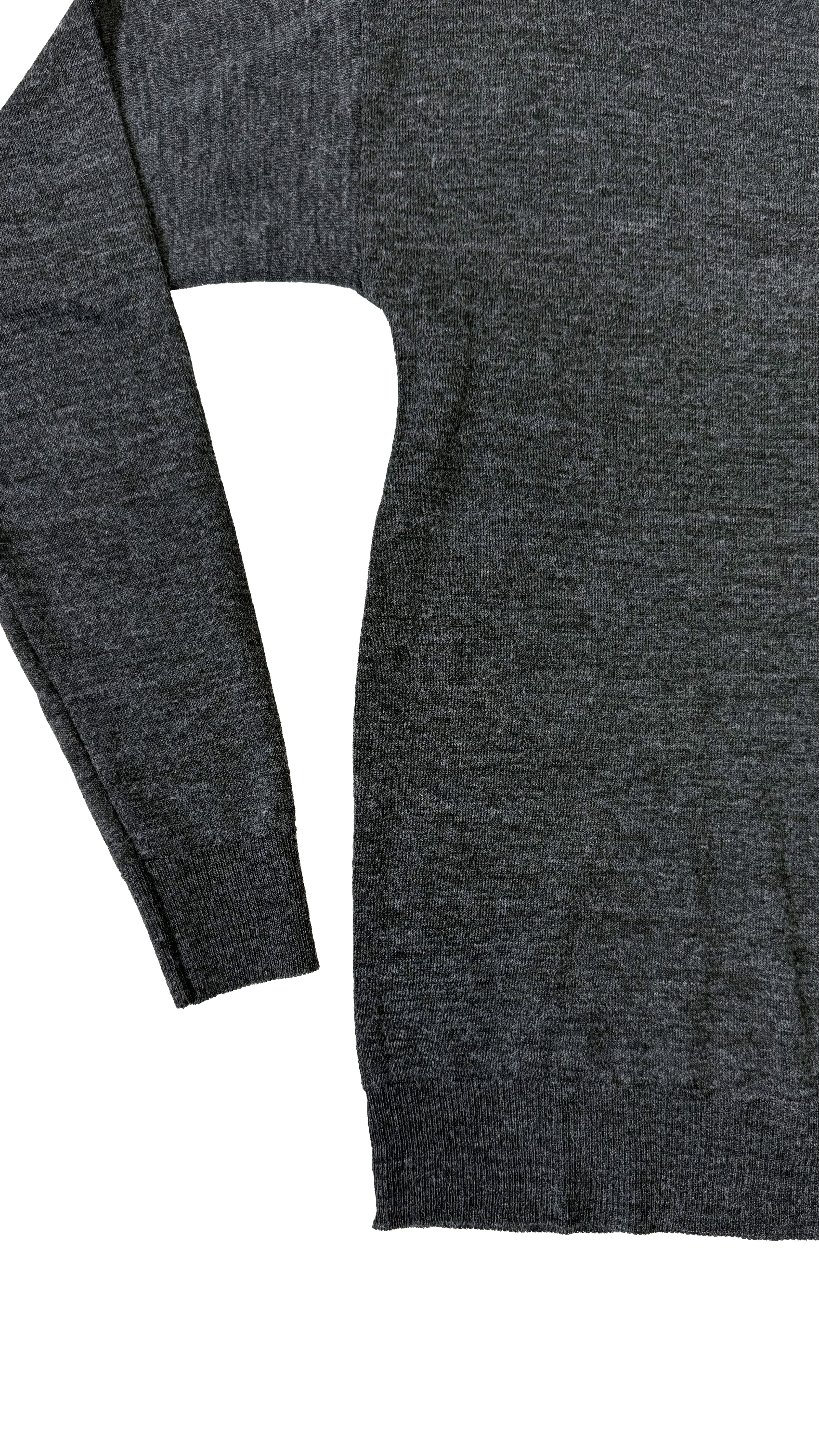 MAGLIA QUADRATA IN LANA VISCOSA CON APERTURA A GOCCIA