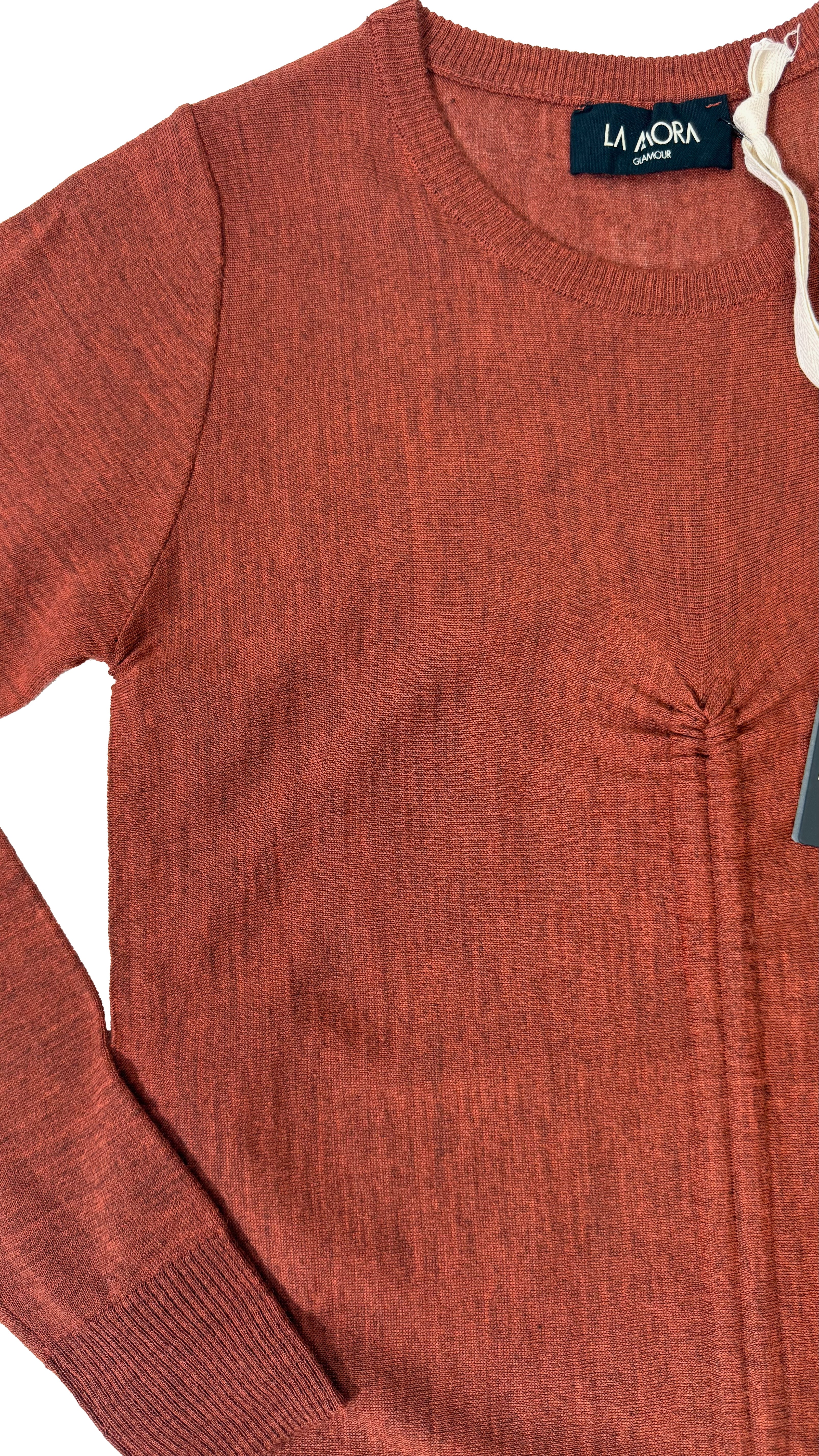 MAGLIA BASIC CON COULISSE IN LANA VISCOSA