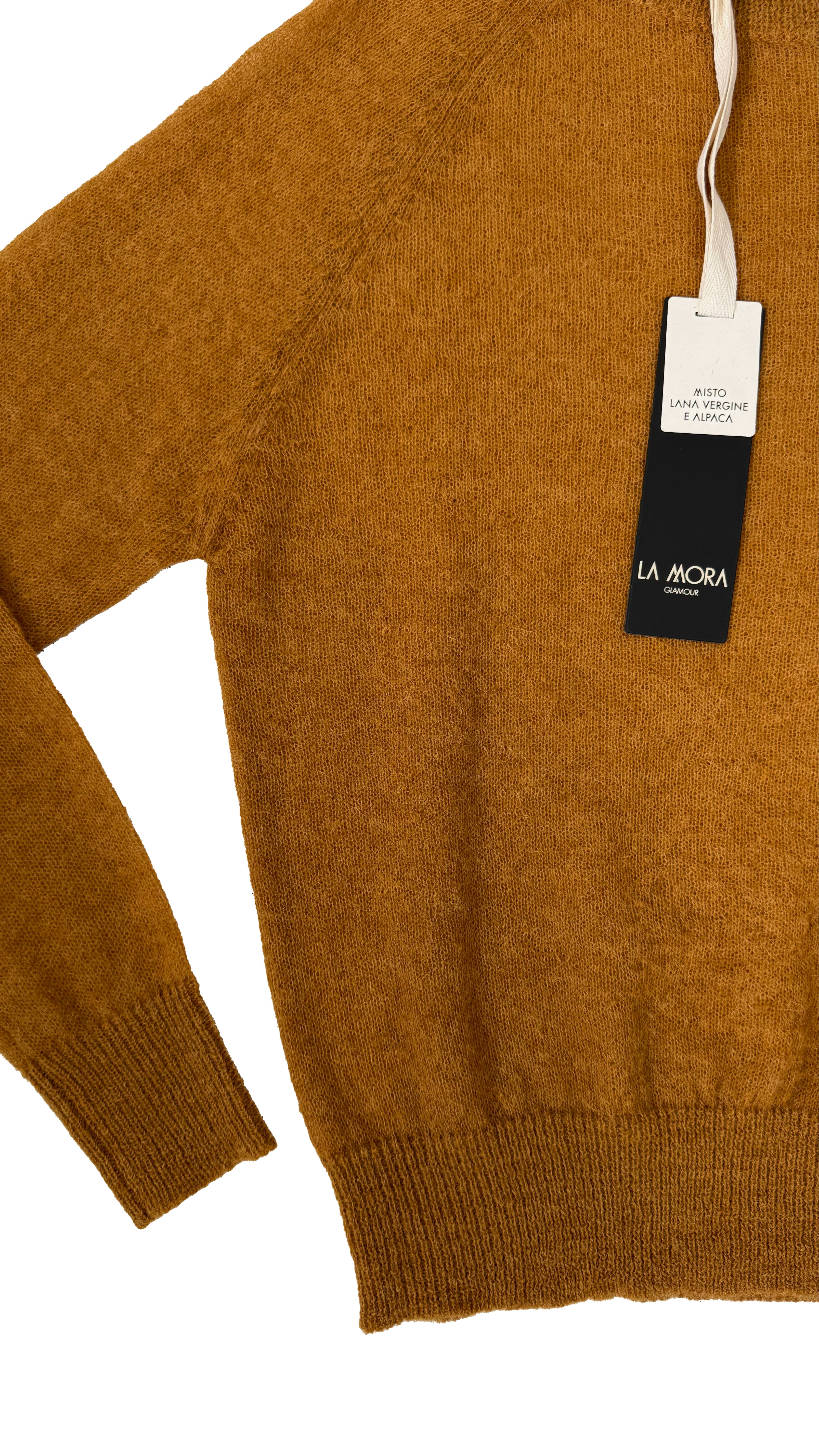 MAGLIA QUADRATA LEGGERA IN MISTO ALPACA