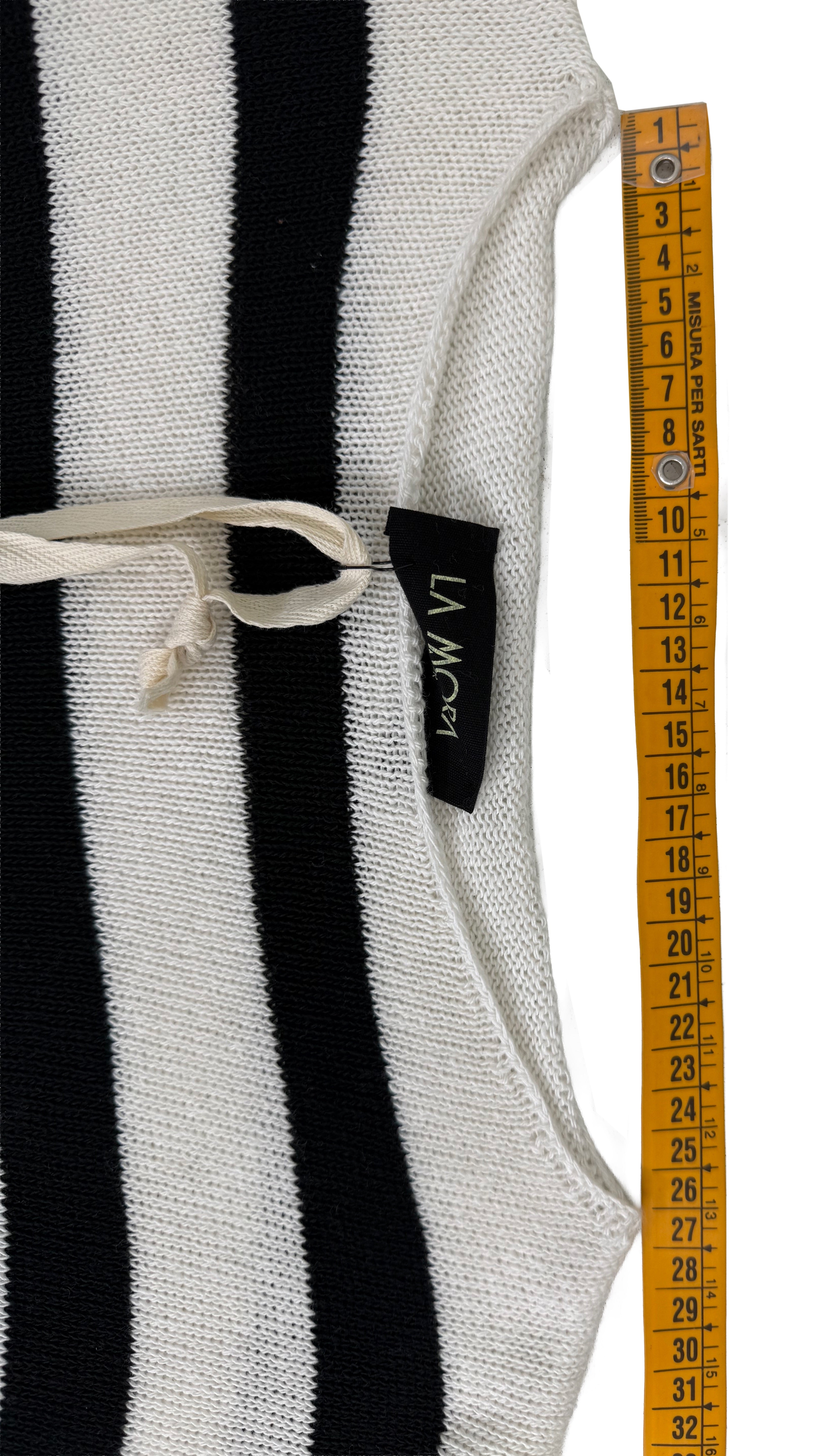 MAGLIA A RIGHE IN COTONE CON ROTTURE