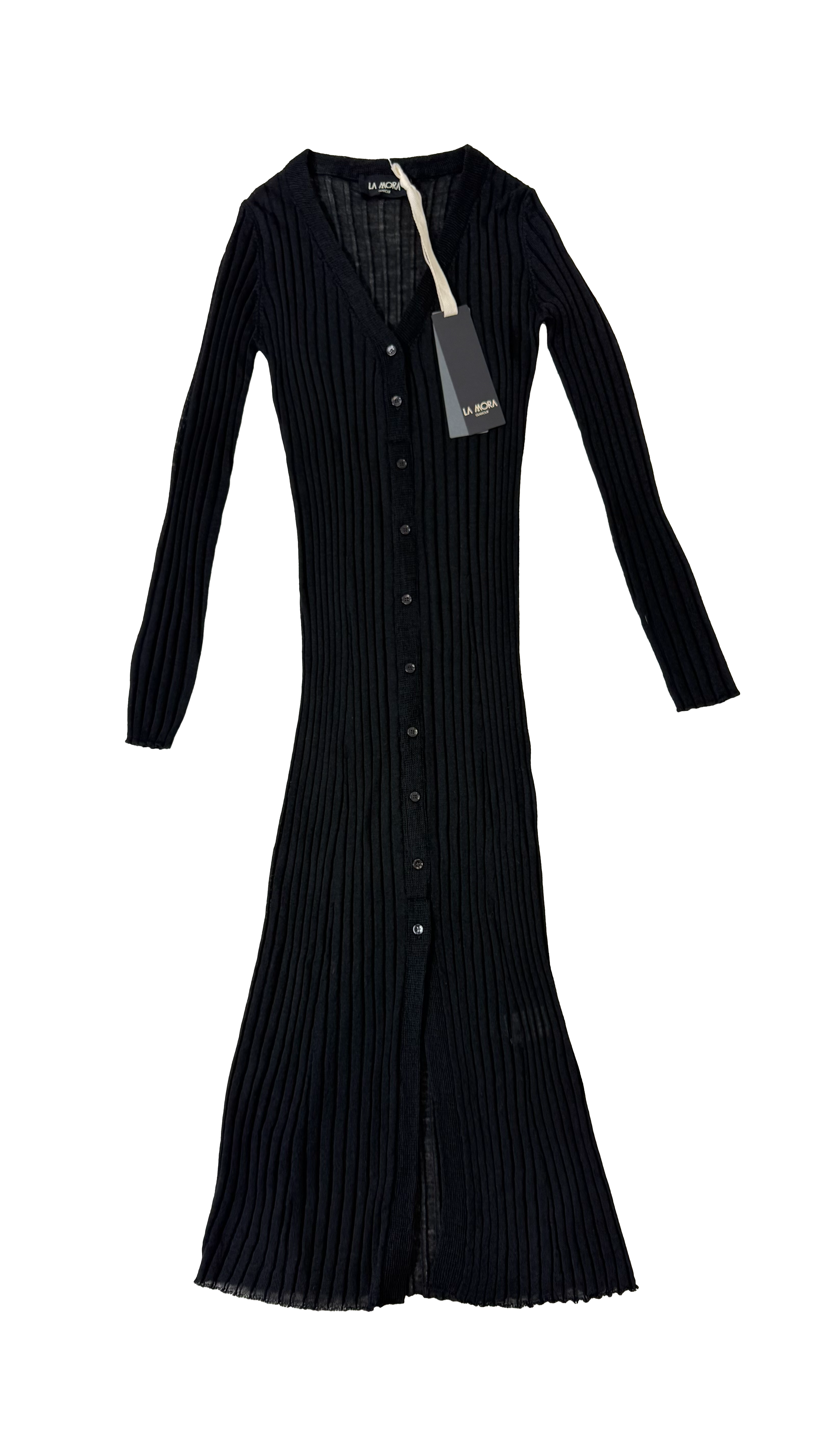 ABITO LUNGO IN LANA VISCOSA A COSTE