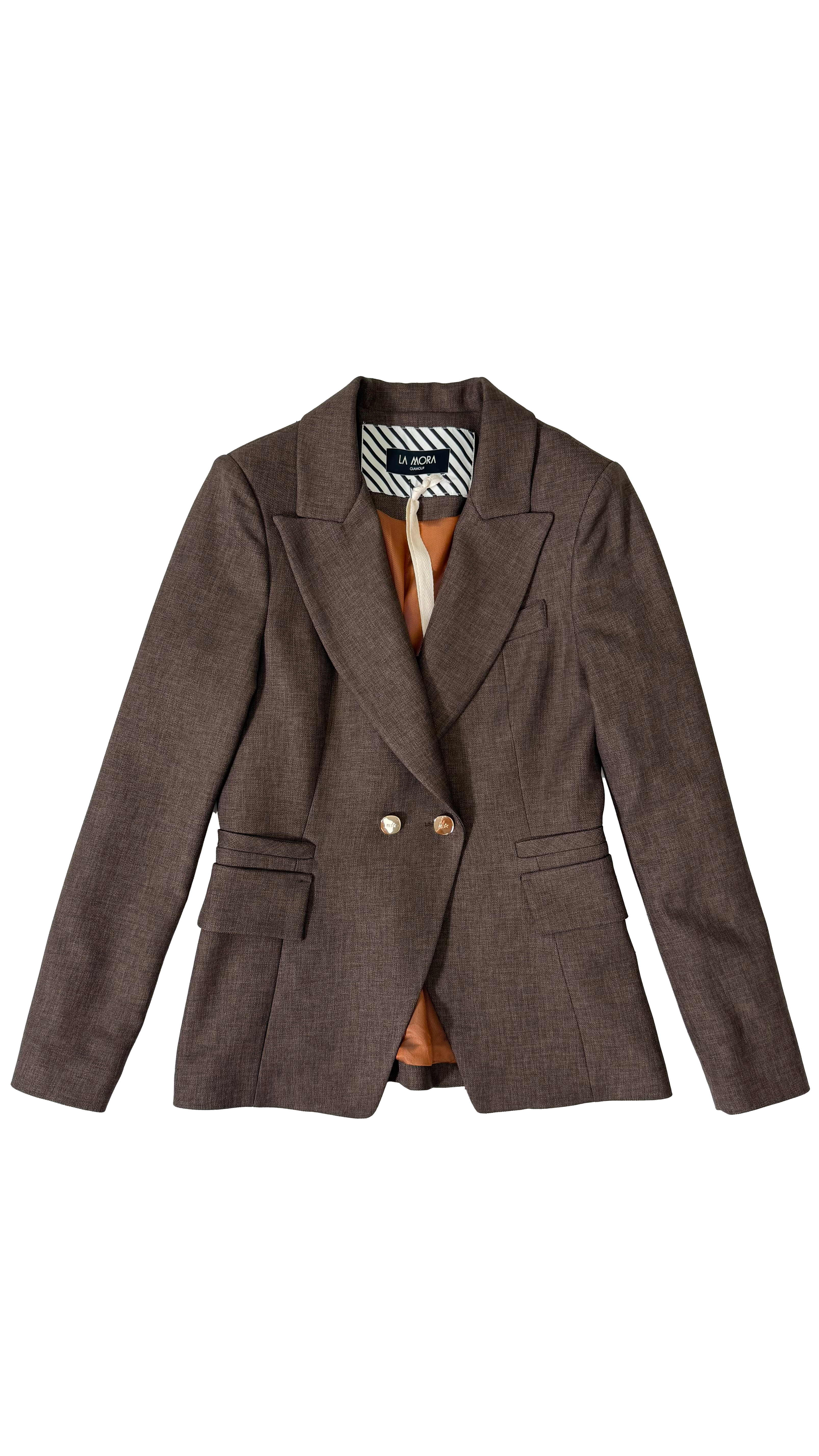 GIACCA DOPPIO PETTO IN GRISAGLIA FIAMMATA