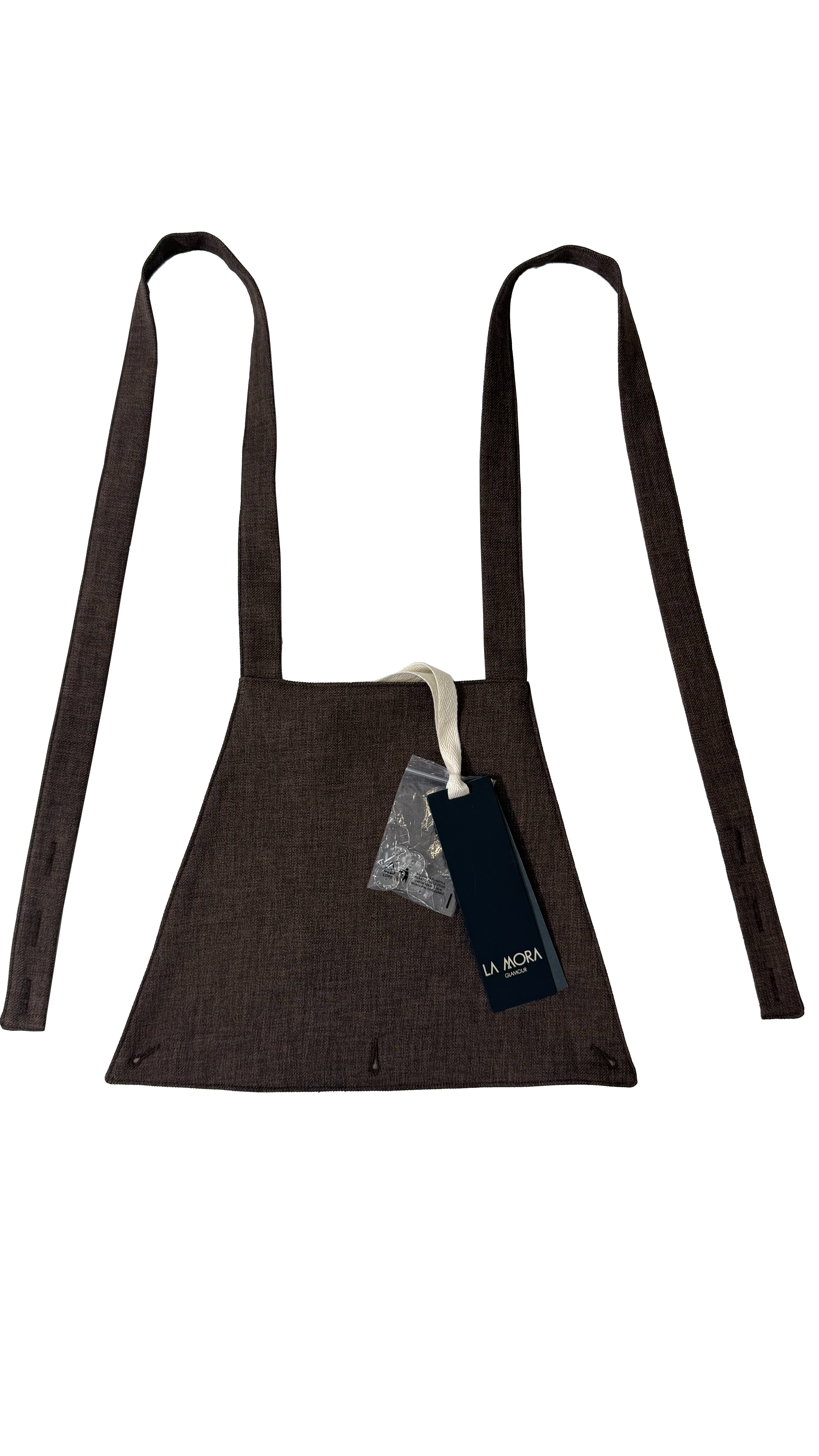 PETTORINA PER EFFETTO SALOPETTE IN GRISAGLIA FIAMMATA