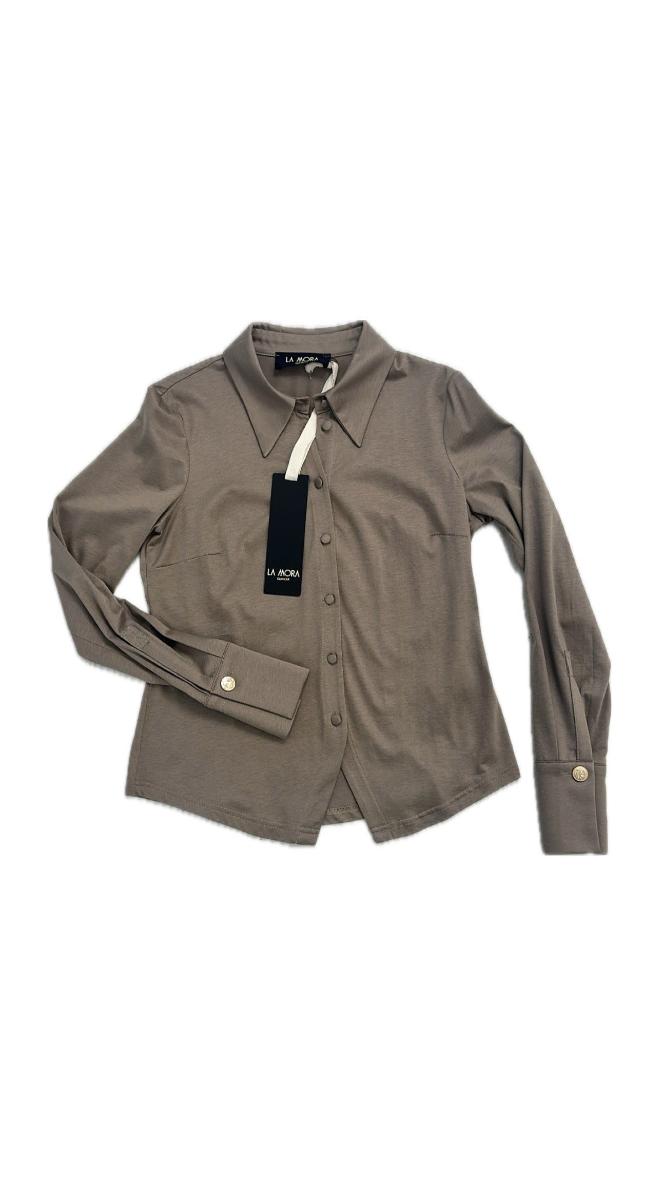 CAMICIA IN JERSEY DI COTONE MODAL